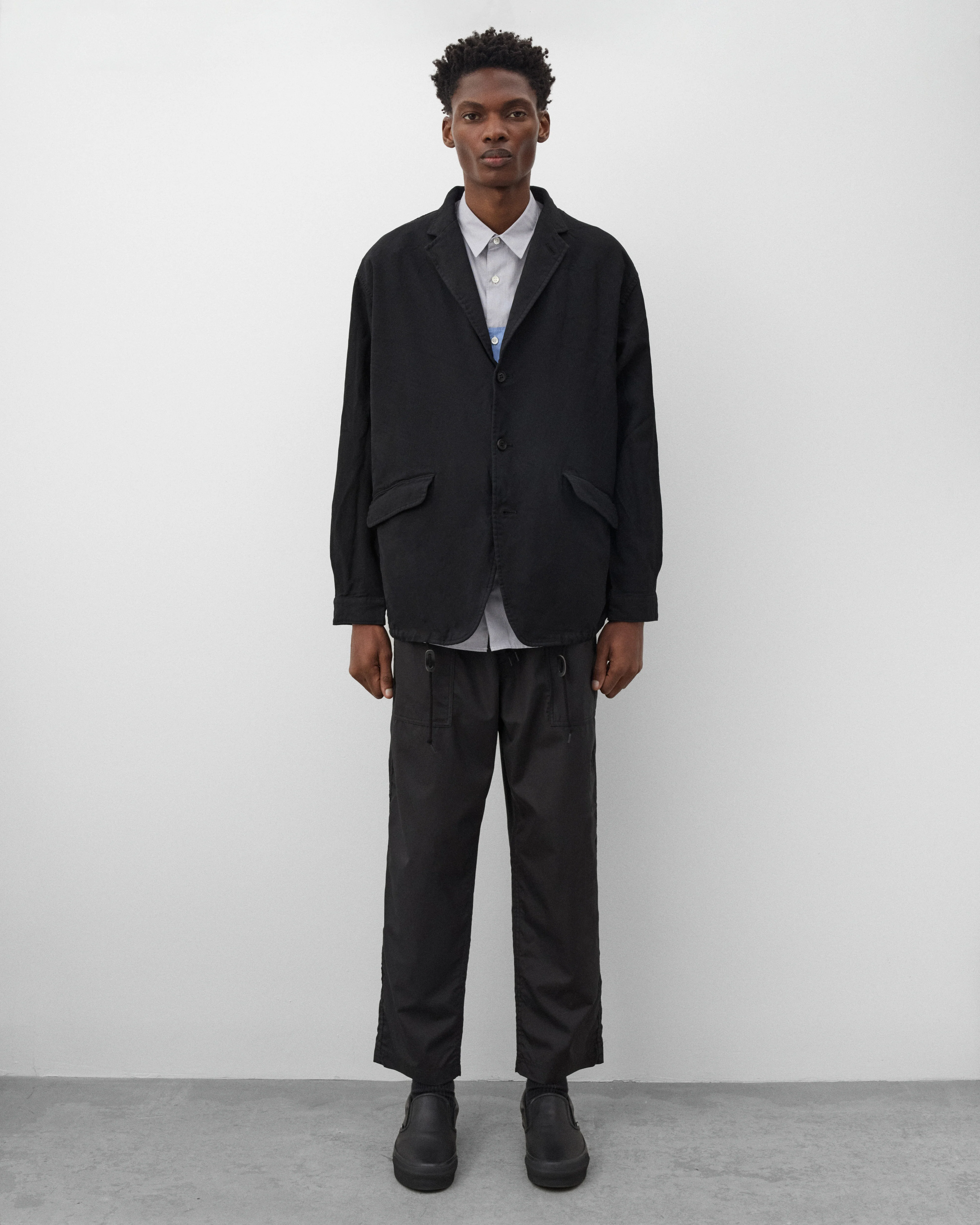 CDG Homme - Men's Drawstring Waist Trousers - (Black) - Image 6