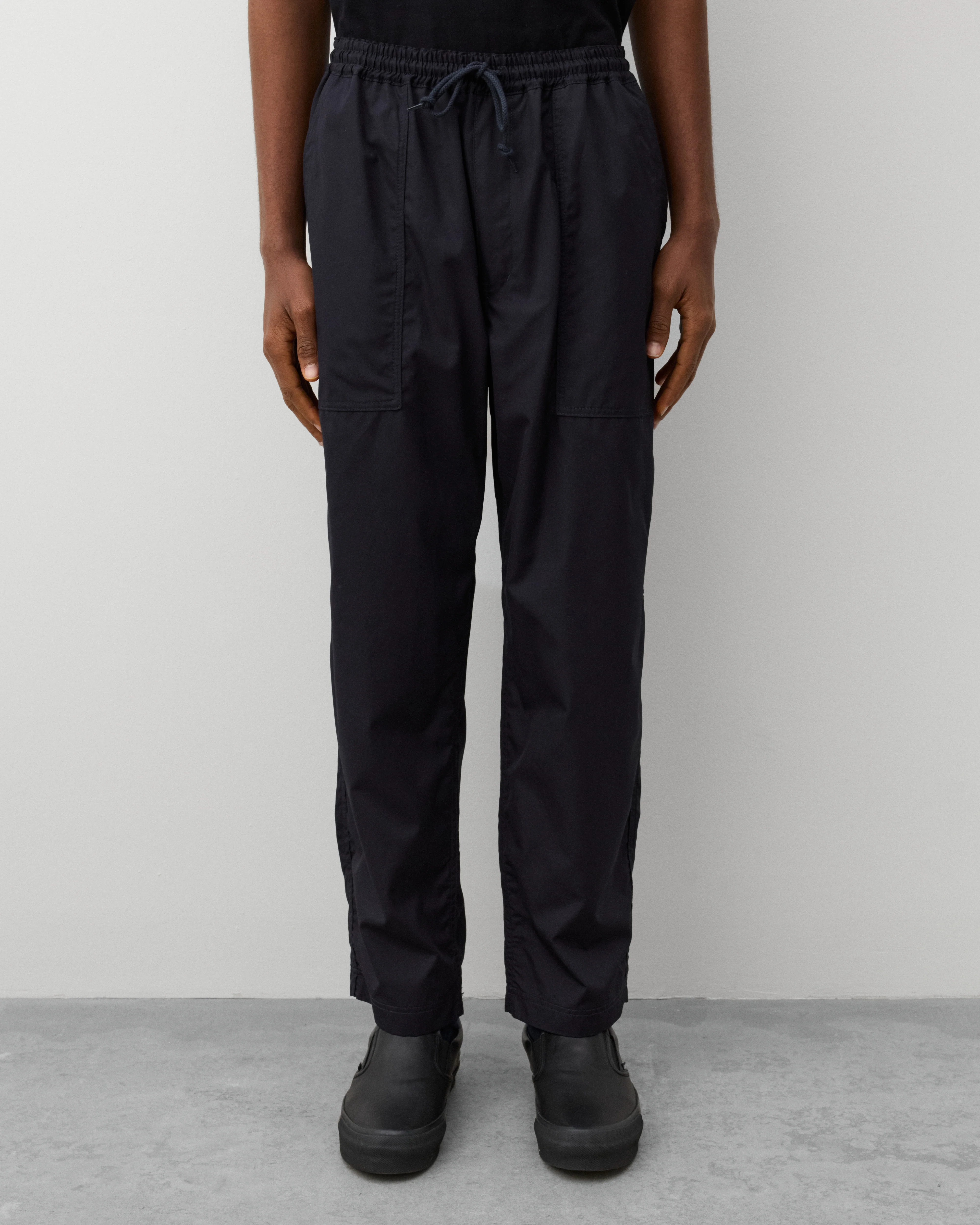 CDG Homme - Men's Drawstring Waist Trousers - (Navy) - Image 3