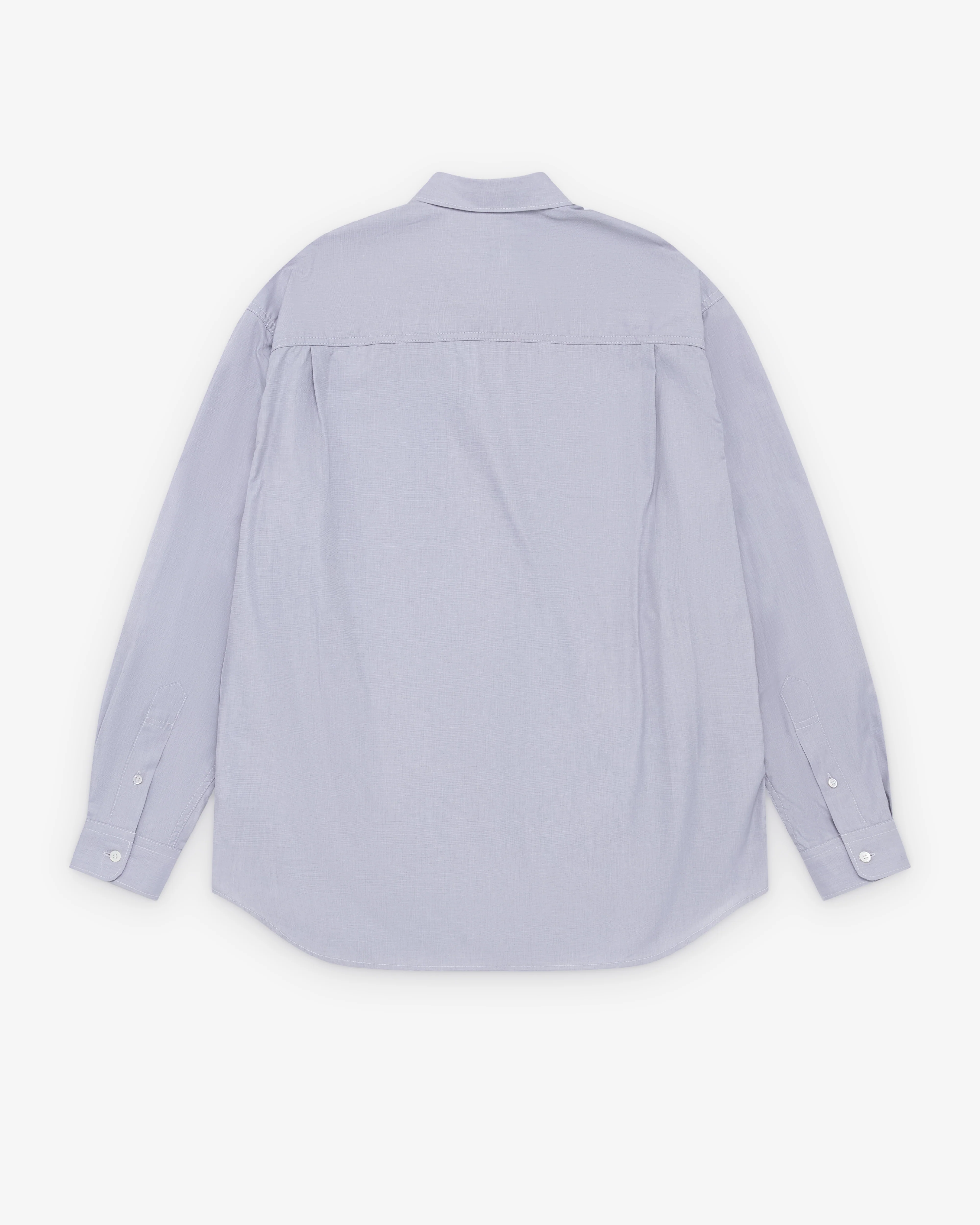 CDG Homme - Men's Patchwork Shirt - (Blue Stripe) - Image 2