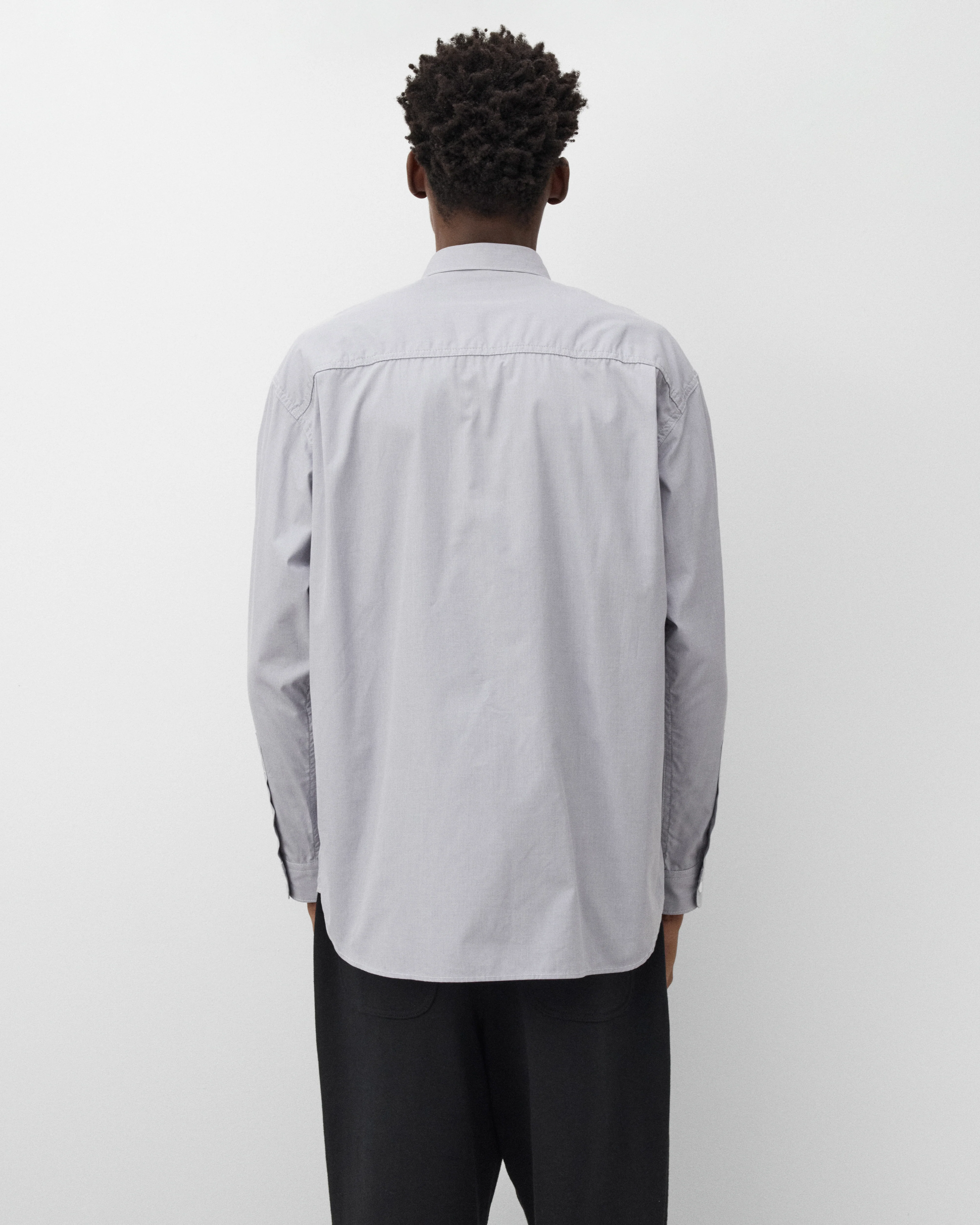CDG Homme - Men's Patchwork Shirt - (Blue Stripe) - Image 5