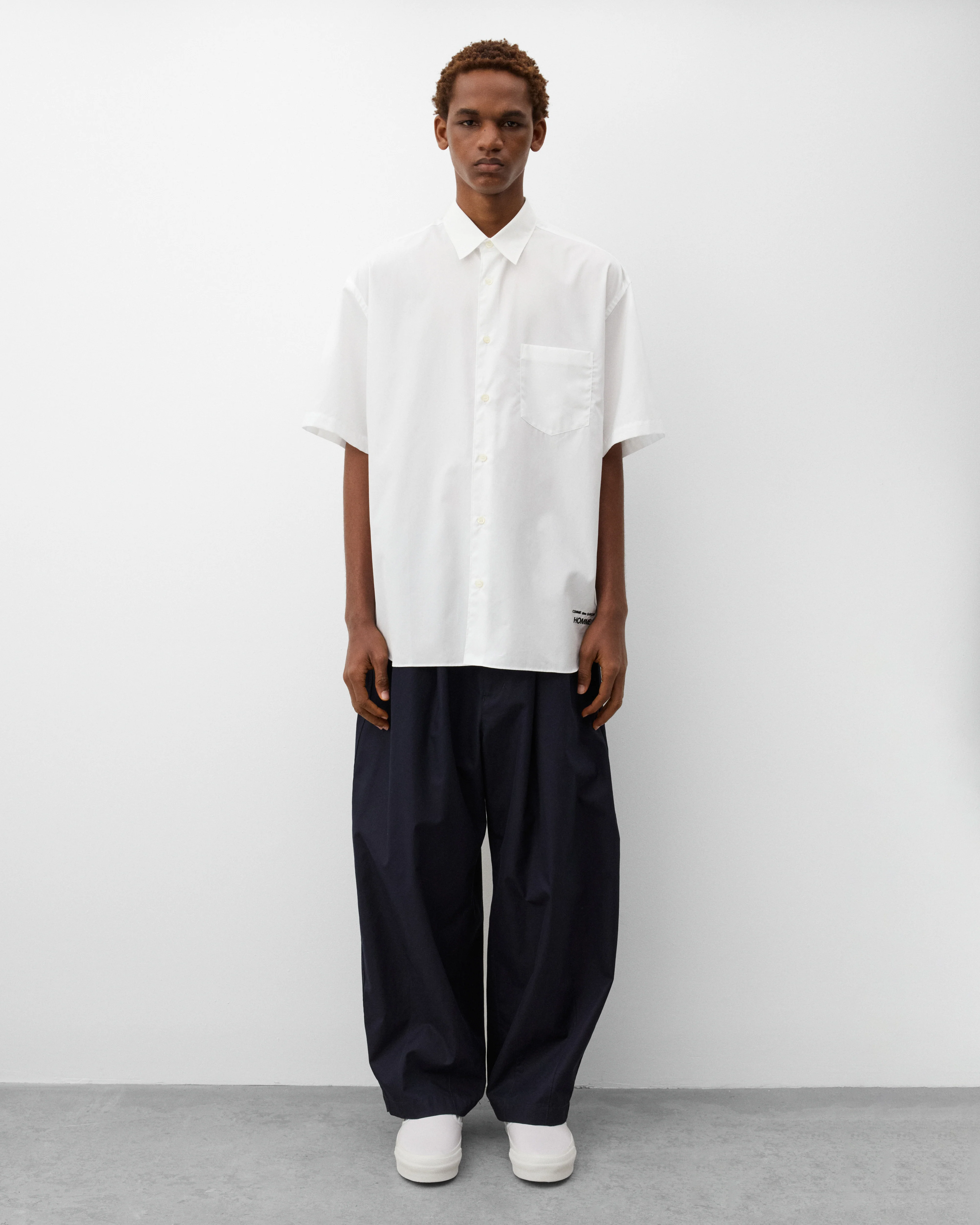 CDG Homme - Men's Short Sleeve Shirt - (White) - Image 6