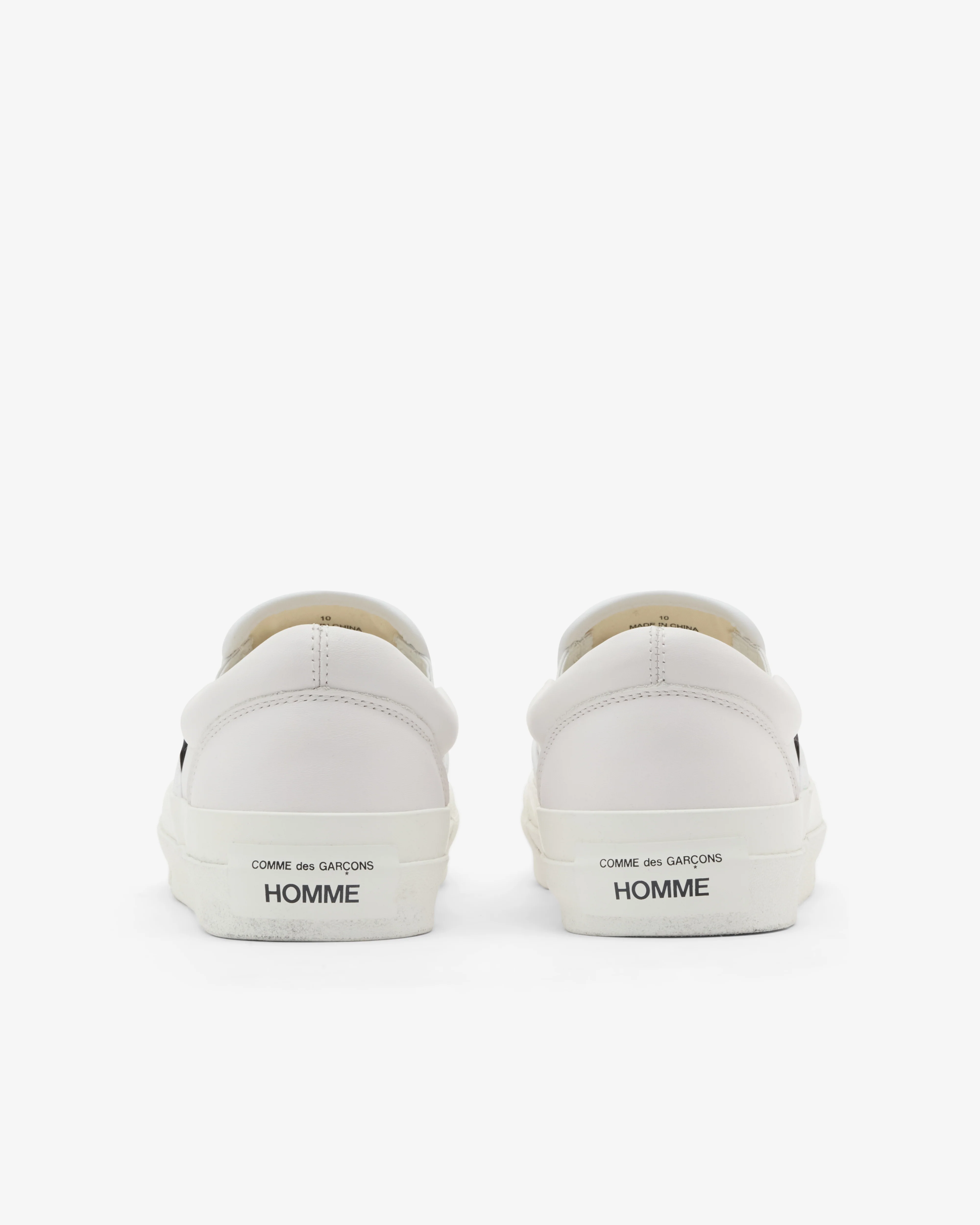 CDG Homme - Men's Slip On Shoes - (White) - Image 4