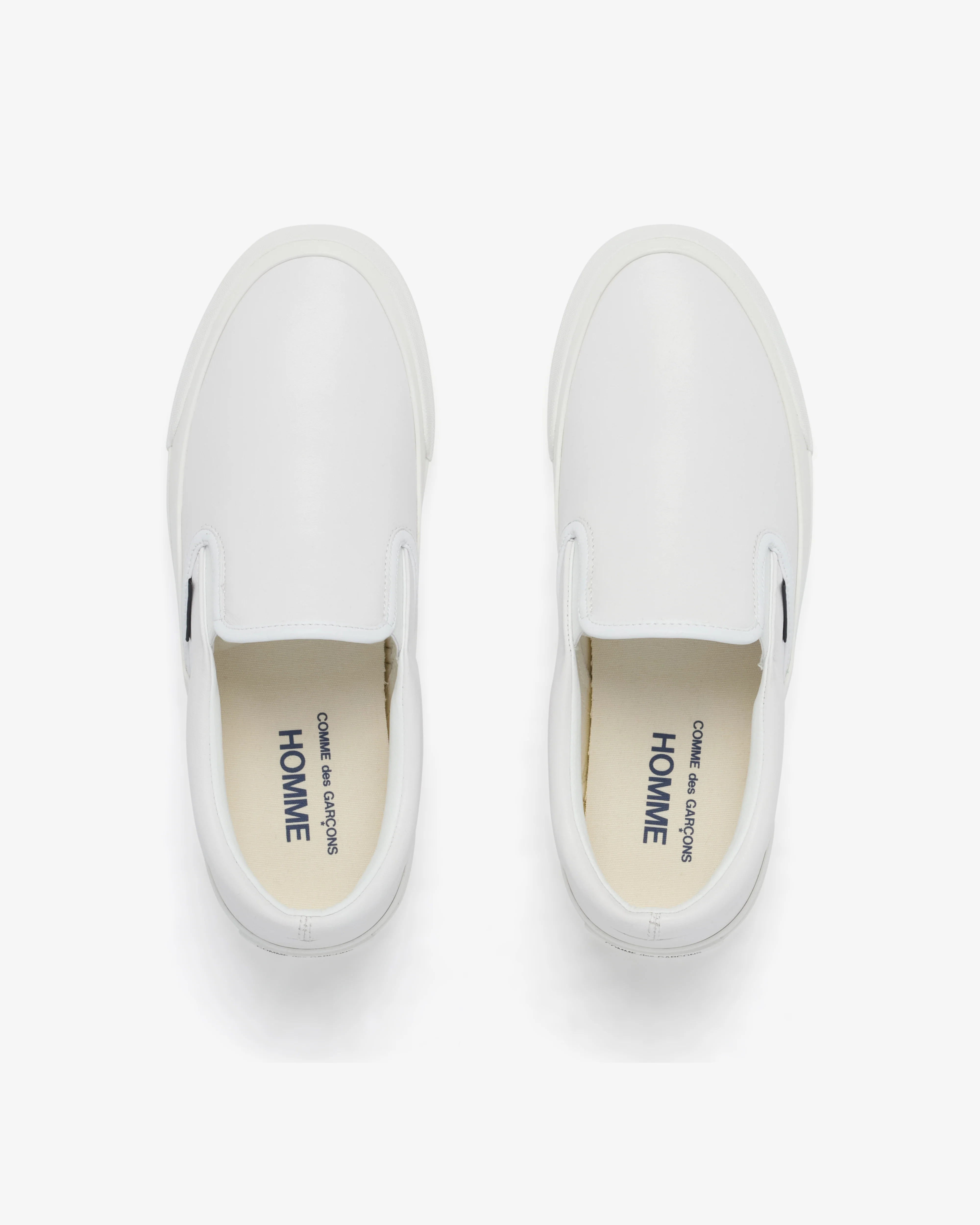 CDG Homme - Men's Slip On Shoes - (White) - Image 5