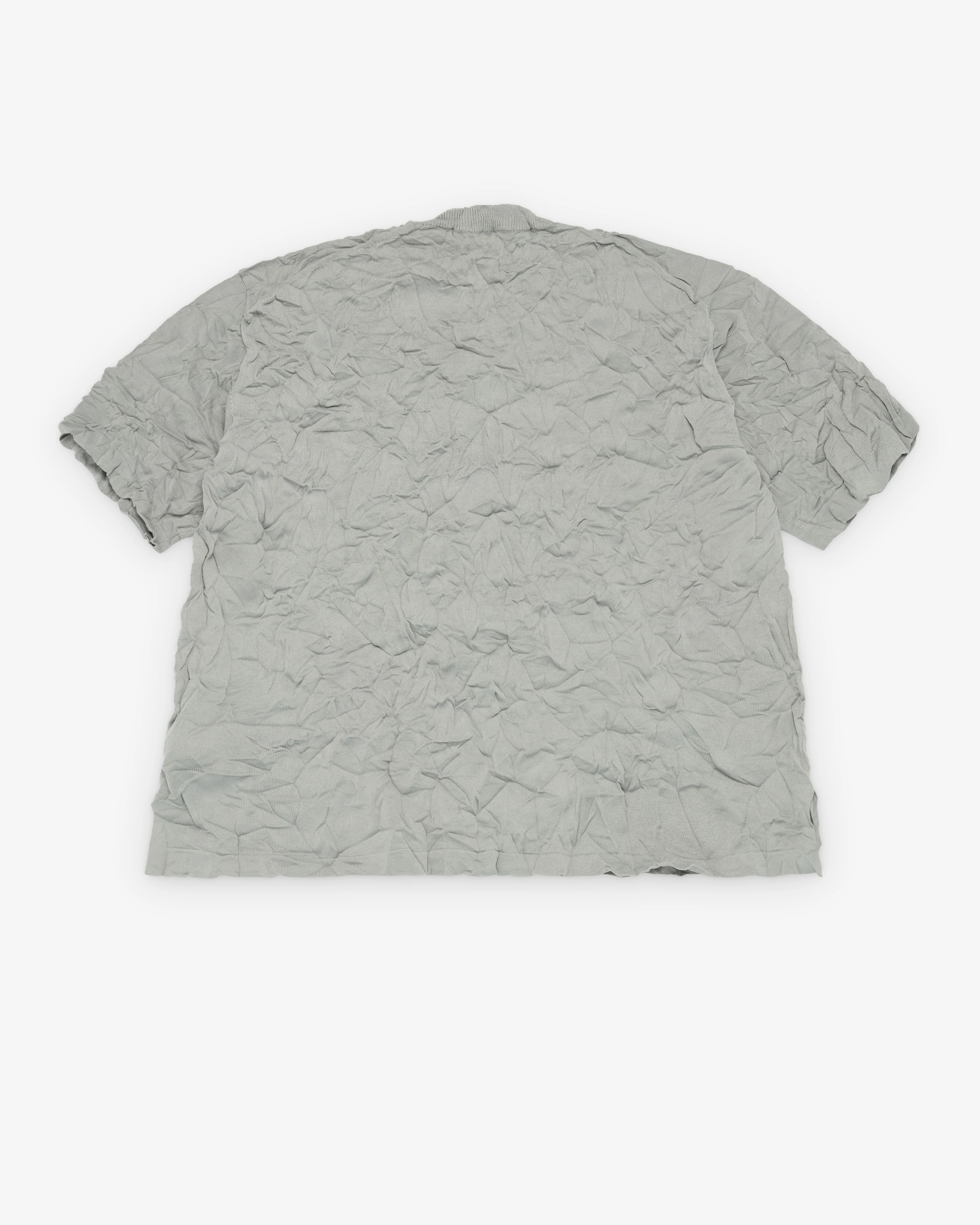 CDG Homme - Men's Crinkled Sweater - (Grey) - Image 2