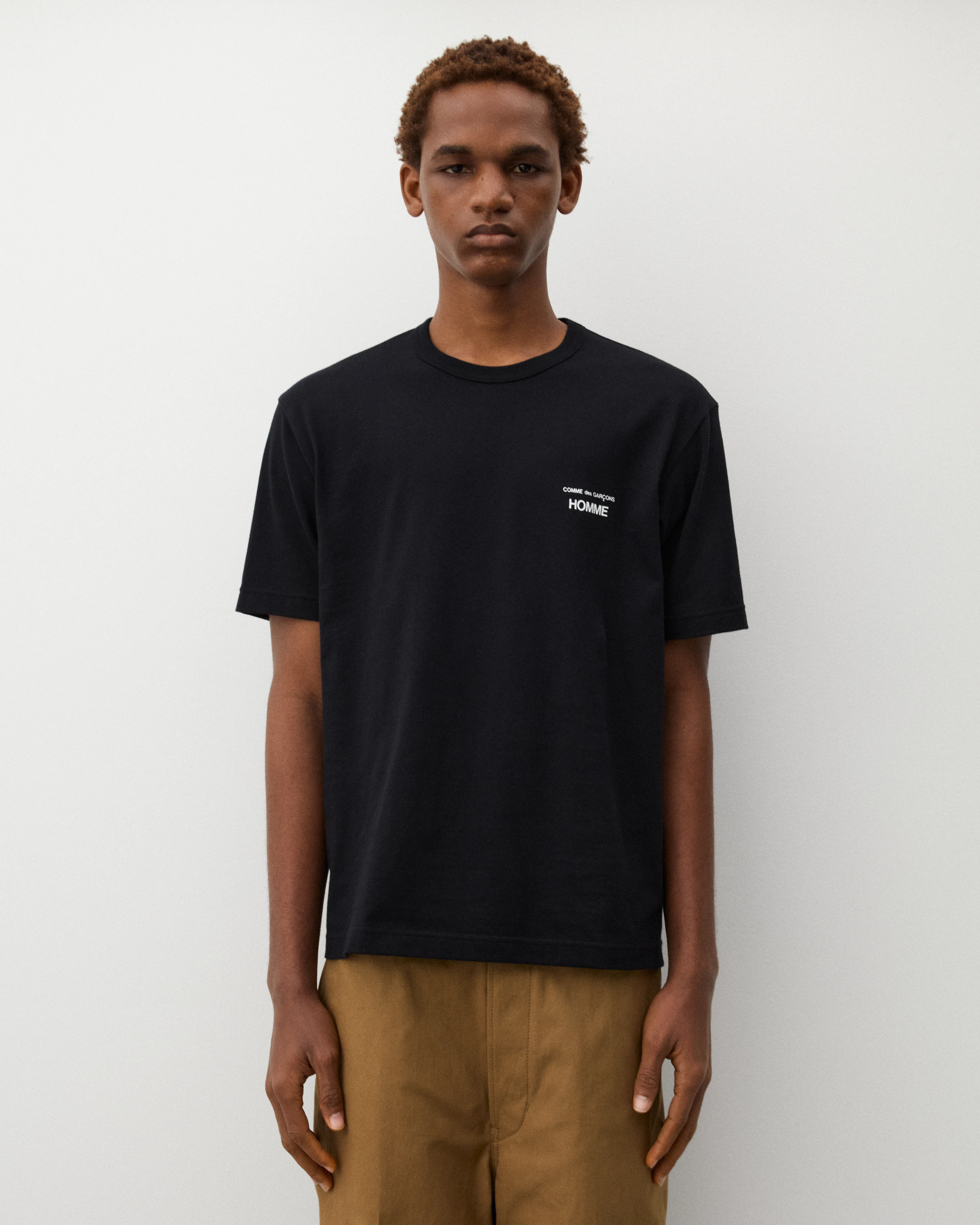 CDG Homme - Men's Logo T-Shirt - (Black) - Image 3