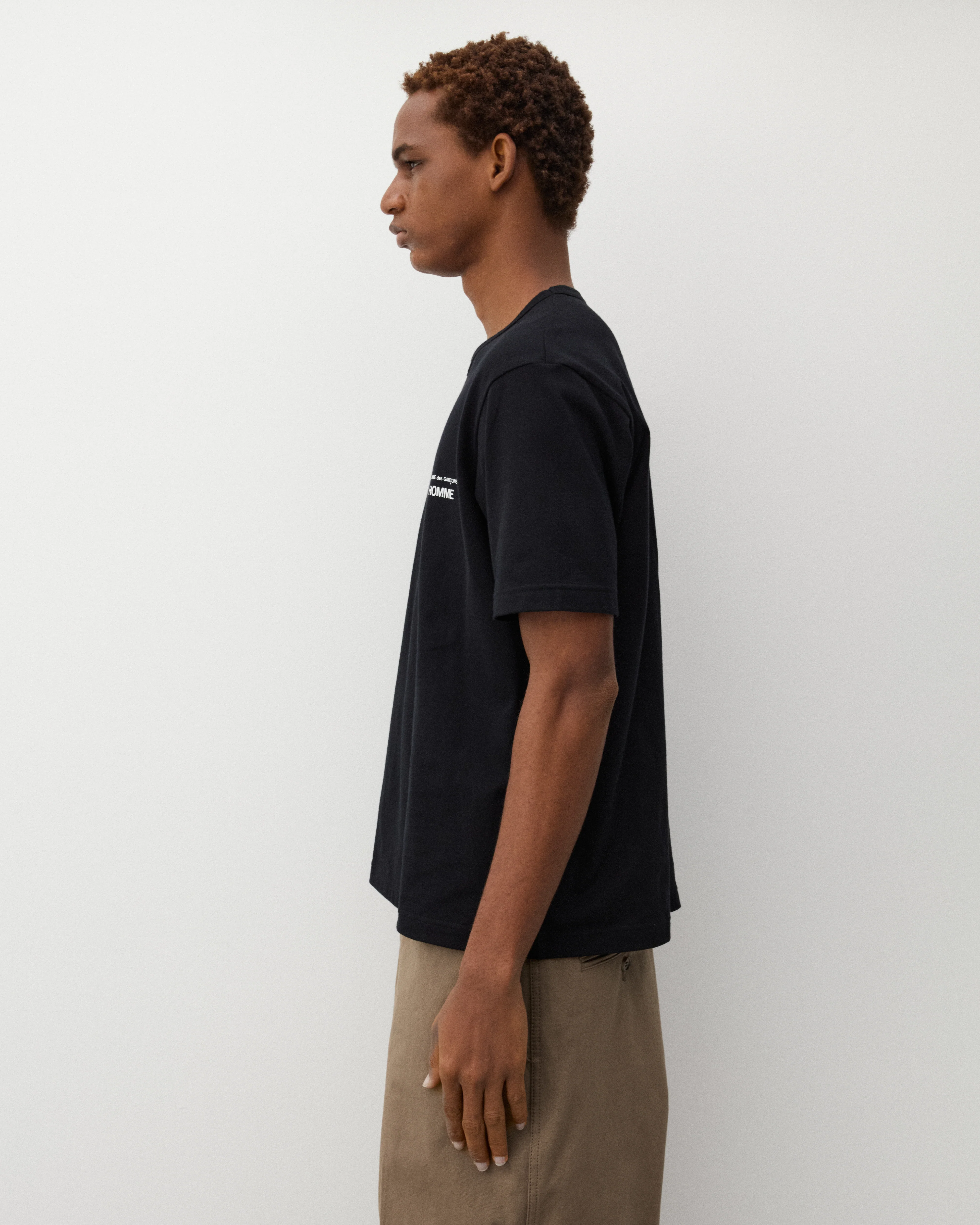 CDG Homme - Men's Logo T-Shirt - (Black) - Image 4