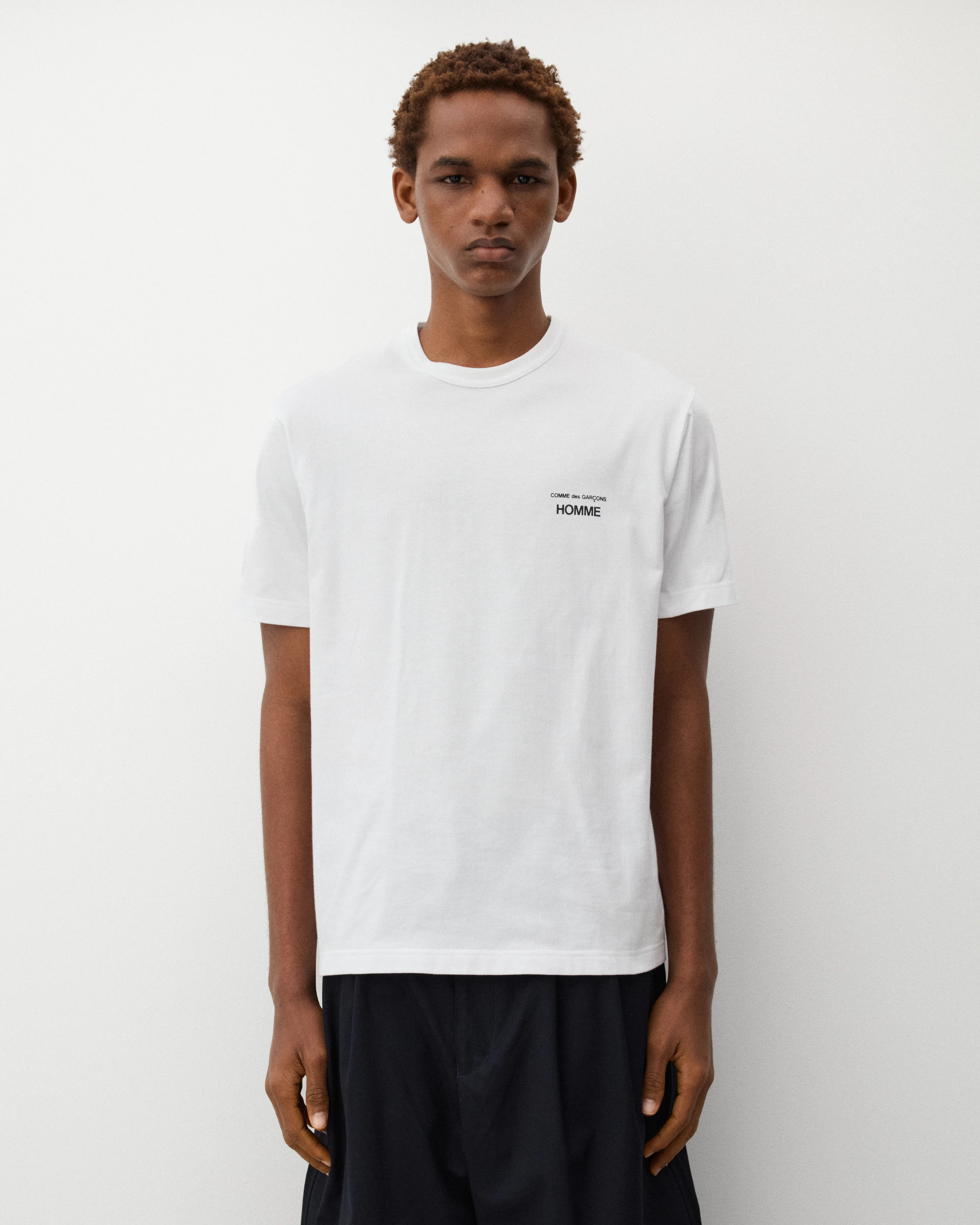 CDG Homme - Men's Logo T-Shirt - (White) - Image 3