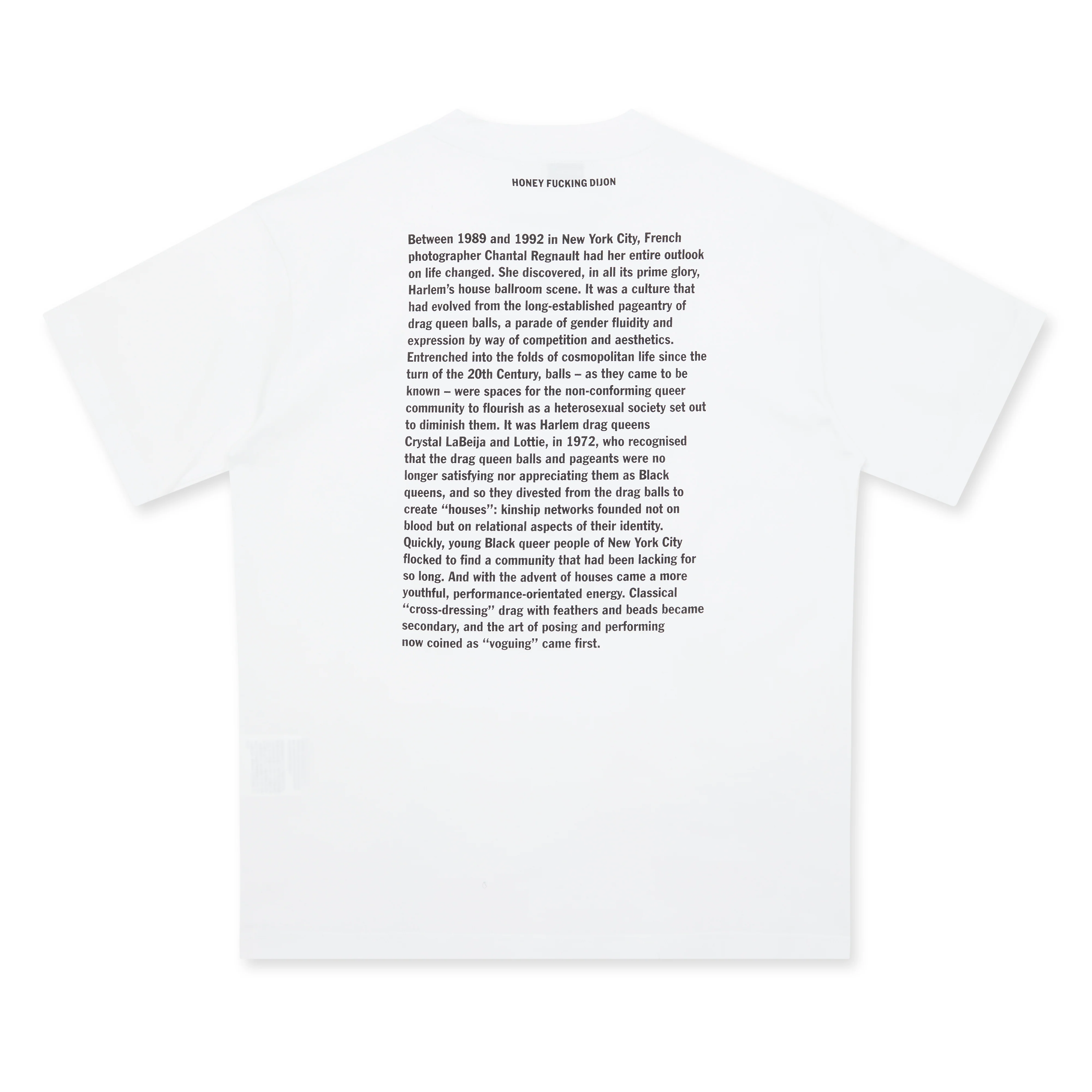 Honey Fucking Dijon - Chantal Short Sleeves T-Shirt - (White) - Image 2