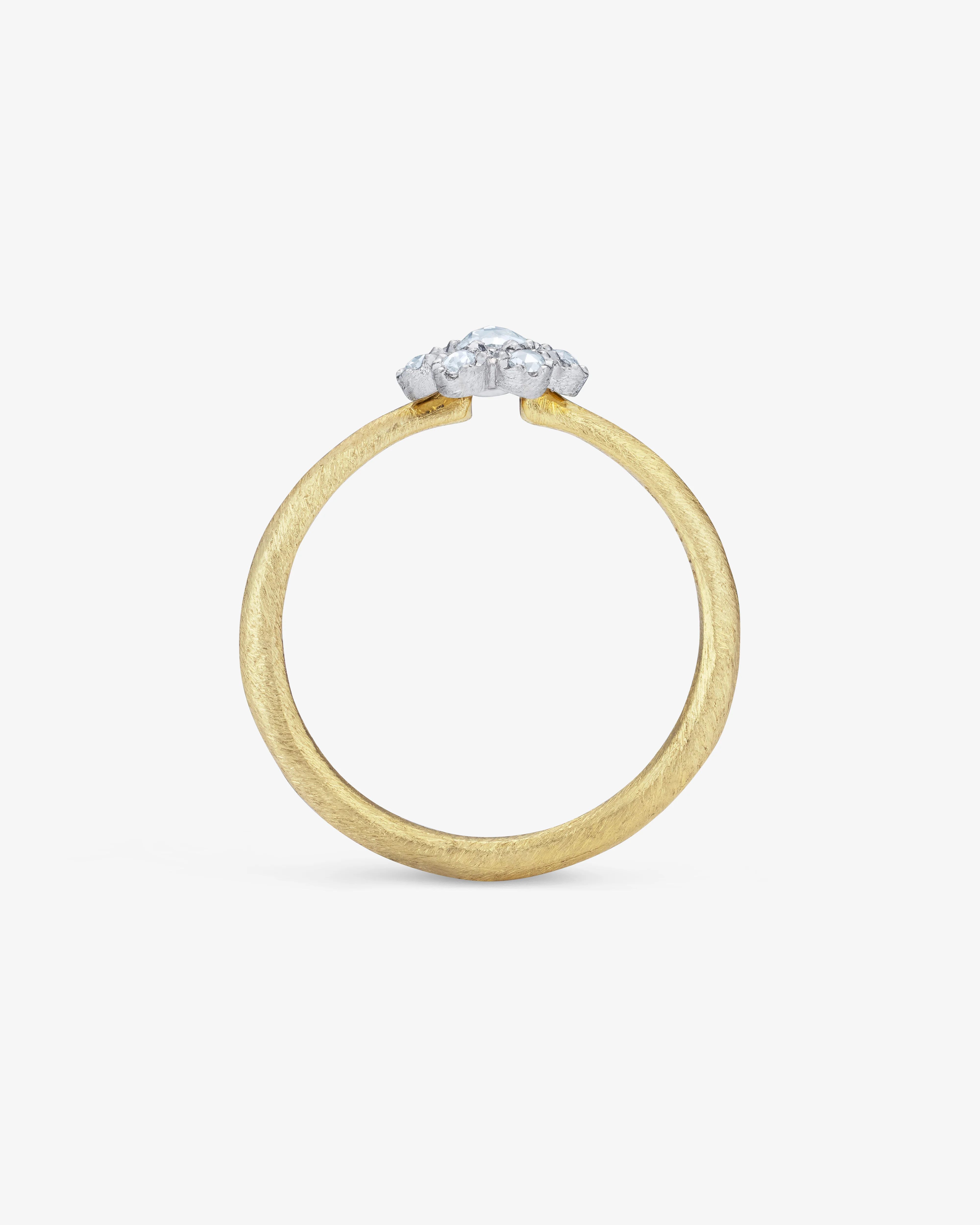 Hum - Small Flower Ring - (Yellow Gold) - Image 3