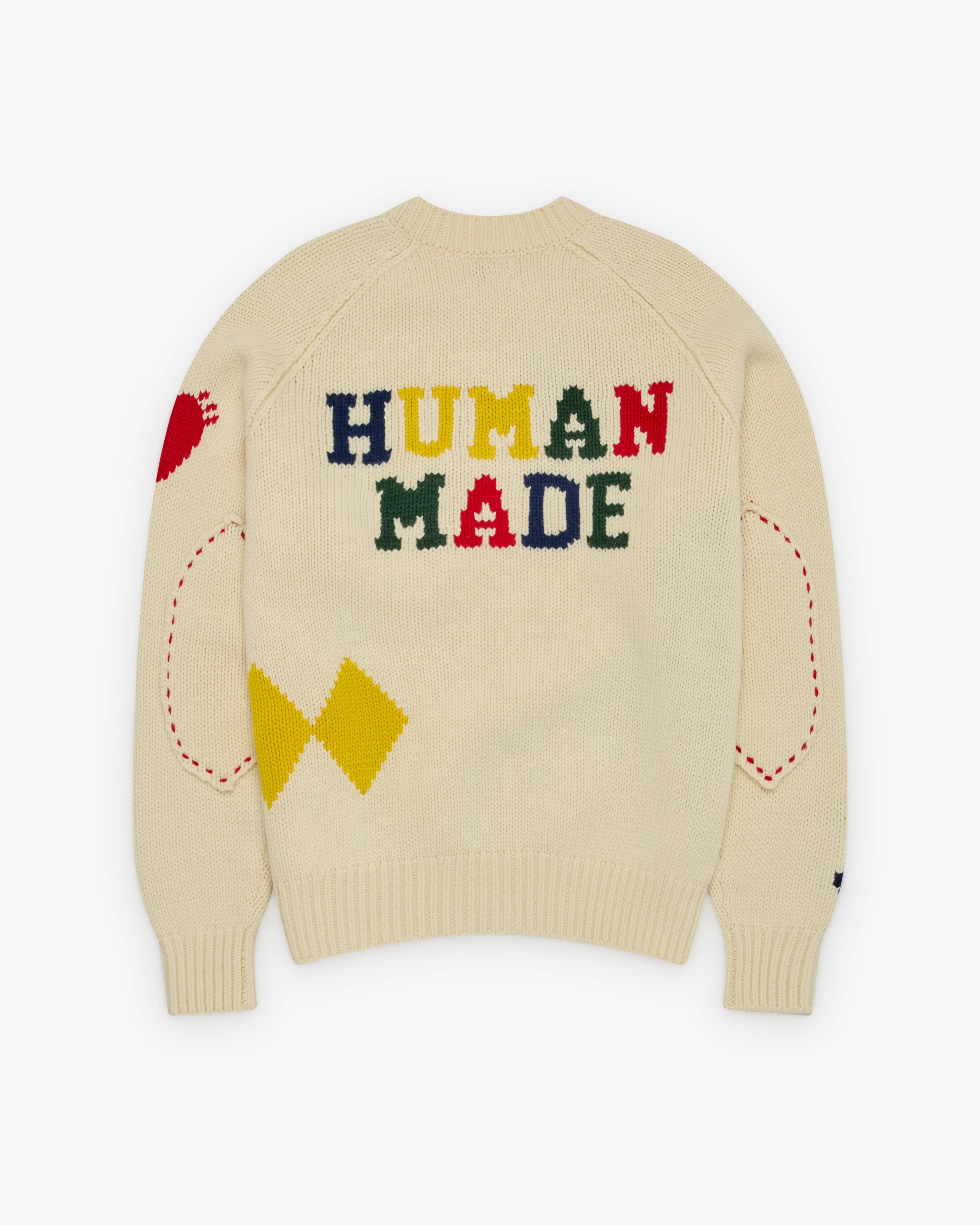 Human Made - Men's Lowgauge Knit Sweater - (White) - Image 2