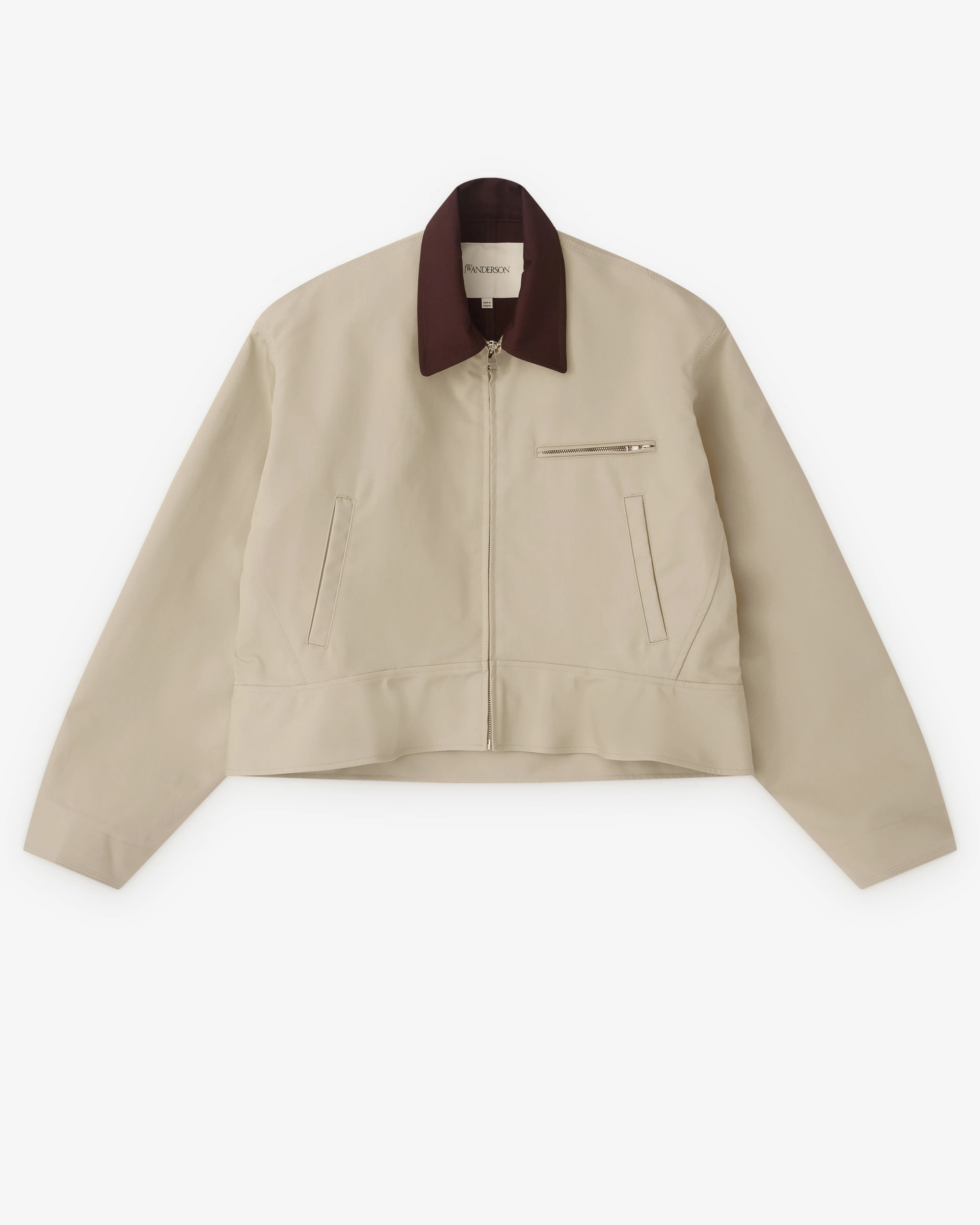 J.W. Anderson - Women’s Curved Hem Workwear Jacket - (Nougat/Chocolate)