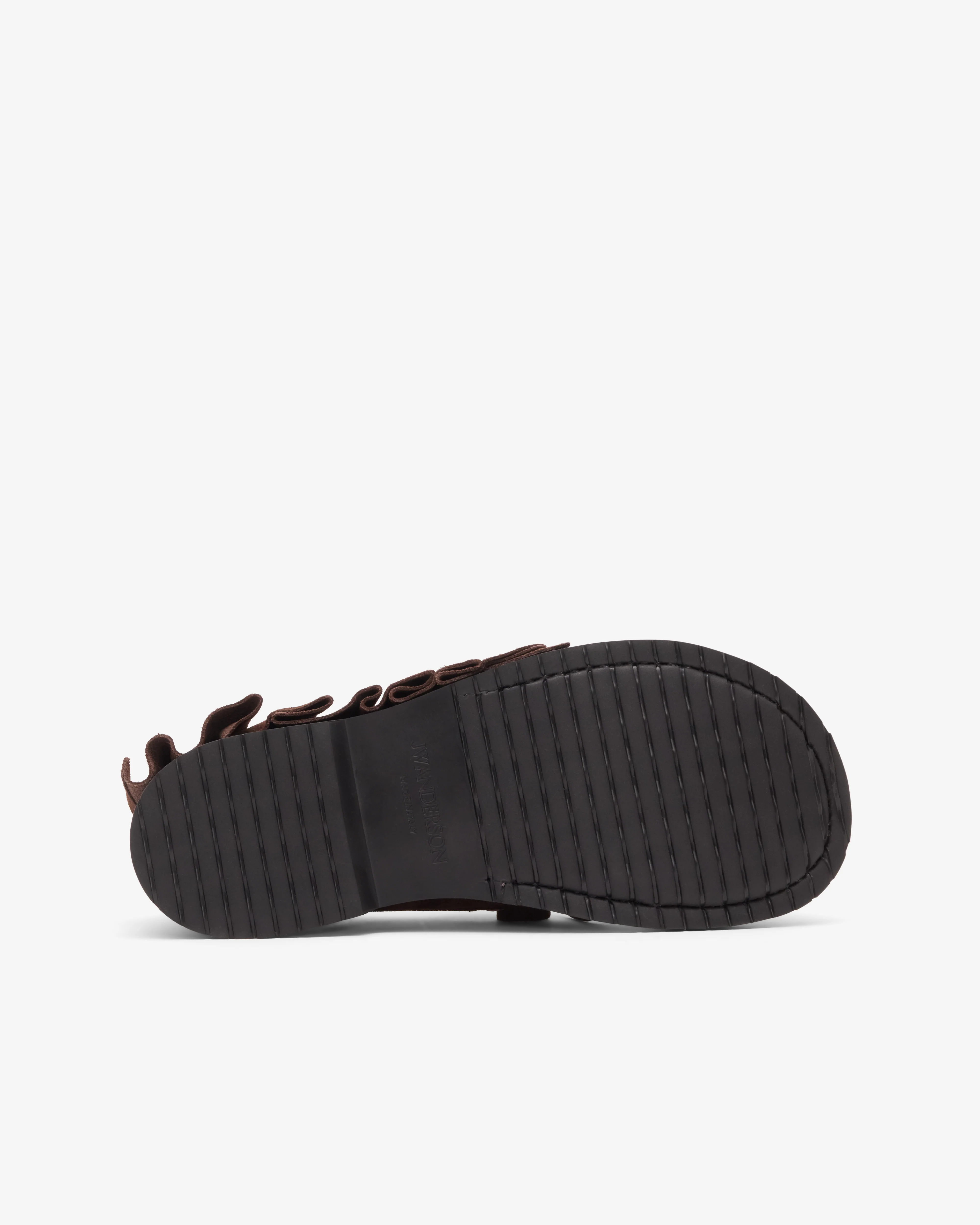 JW Anderson - Women's Loafer Ruffle Boat Shoes - (Chocolate) - Image 6