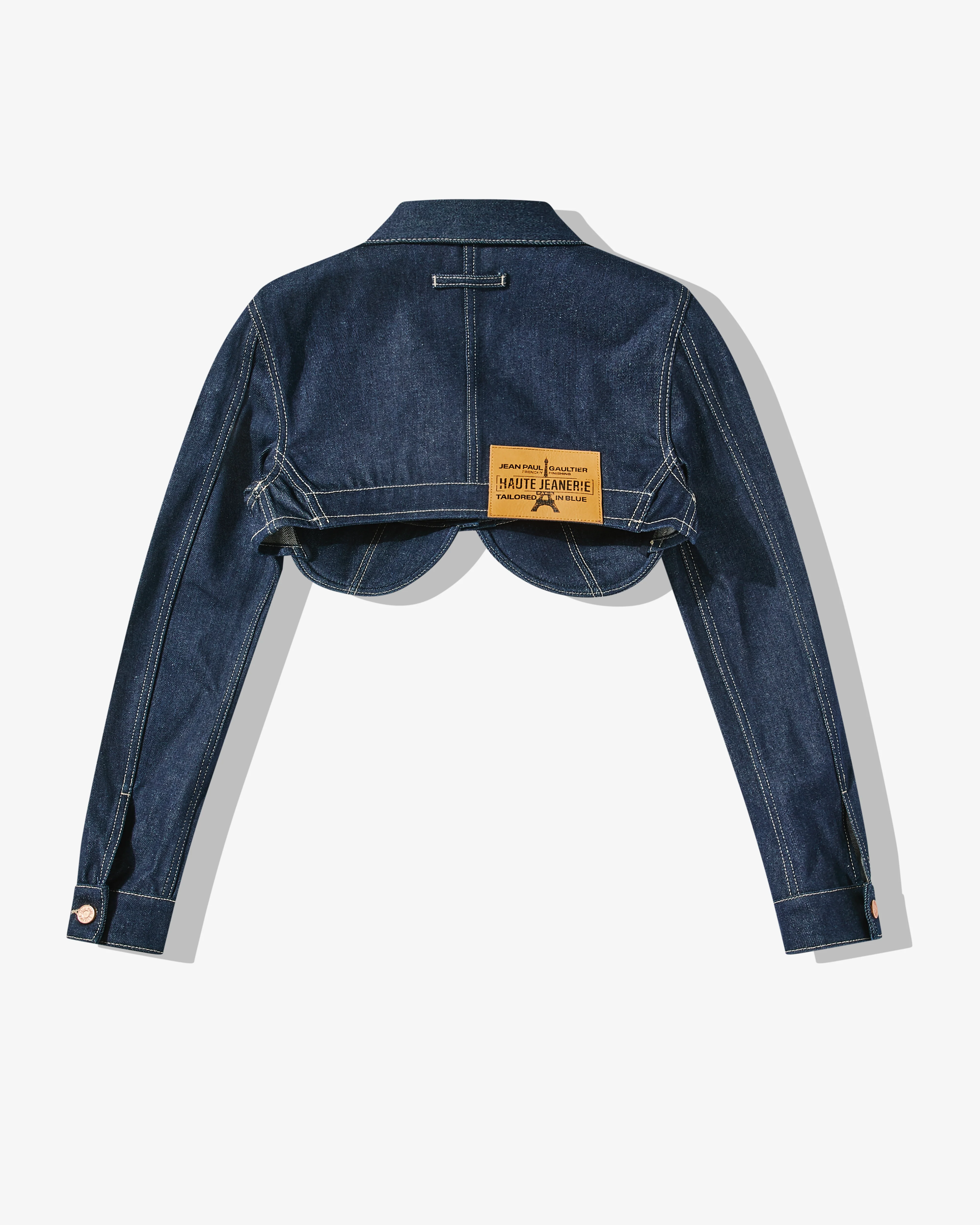 Jean Paul Gaultier - Women’s Cropped Denim Jacket - (Indigo) - Image 2
