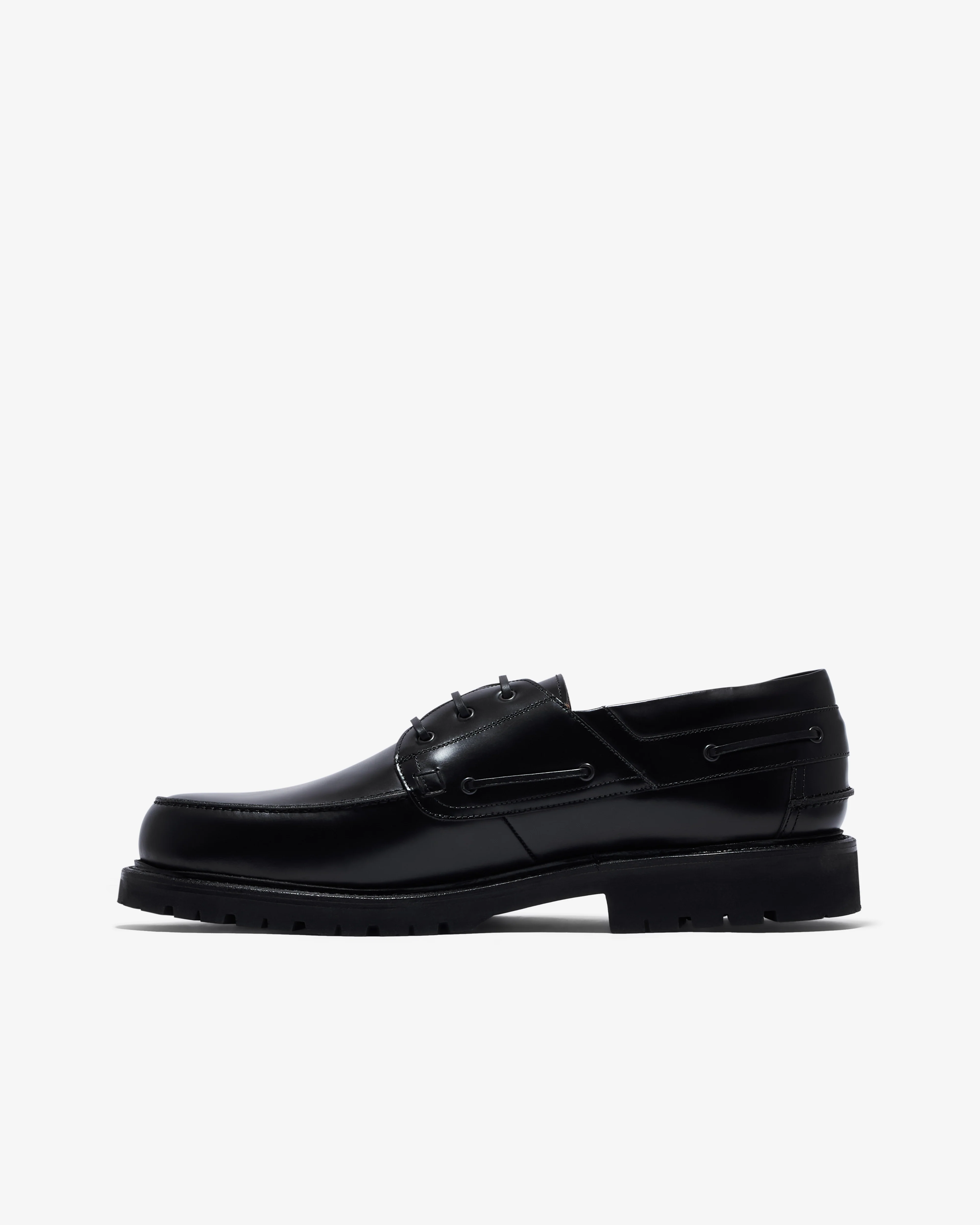 Junya Watanabe Man - Heinrich Dinkelacker Boat Shoes - (Black) - Image 2