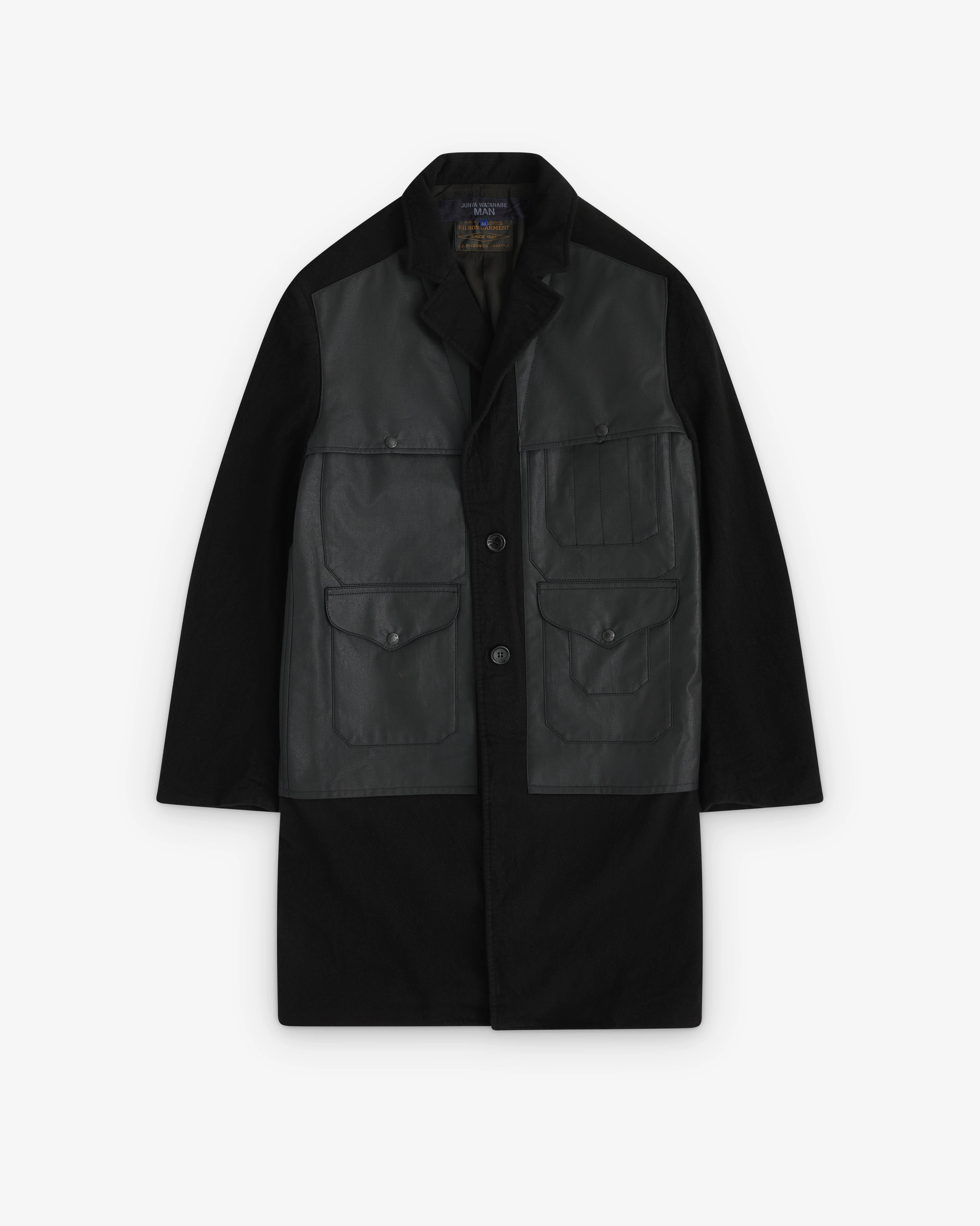 Junya Watanabe MAN - Filson Men’s Wool Waxed Coat - (Black)