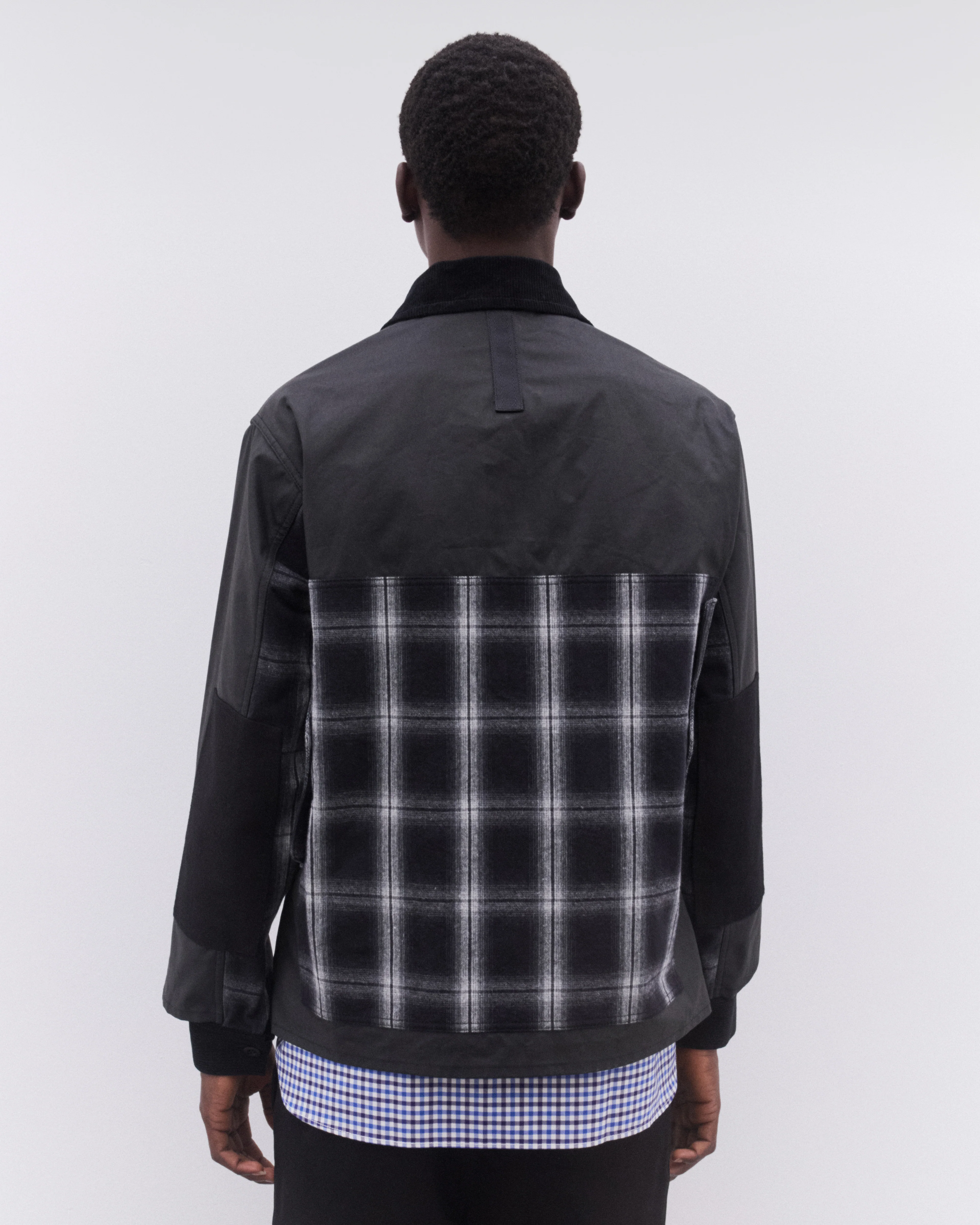 Junya Watanabe Man - Men’s Filson Check Panel Jacket - (Black) - Image 5