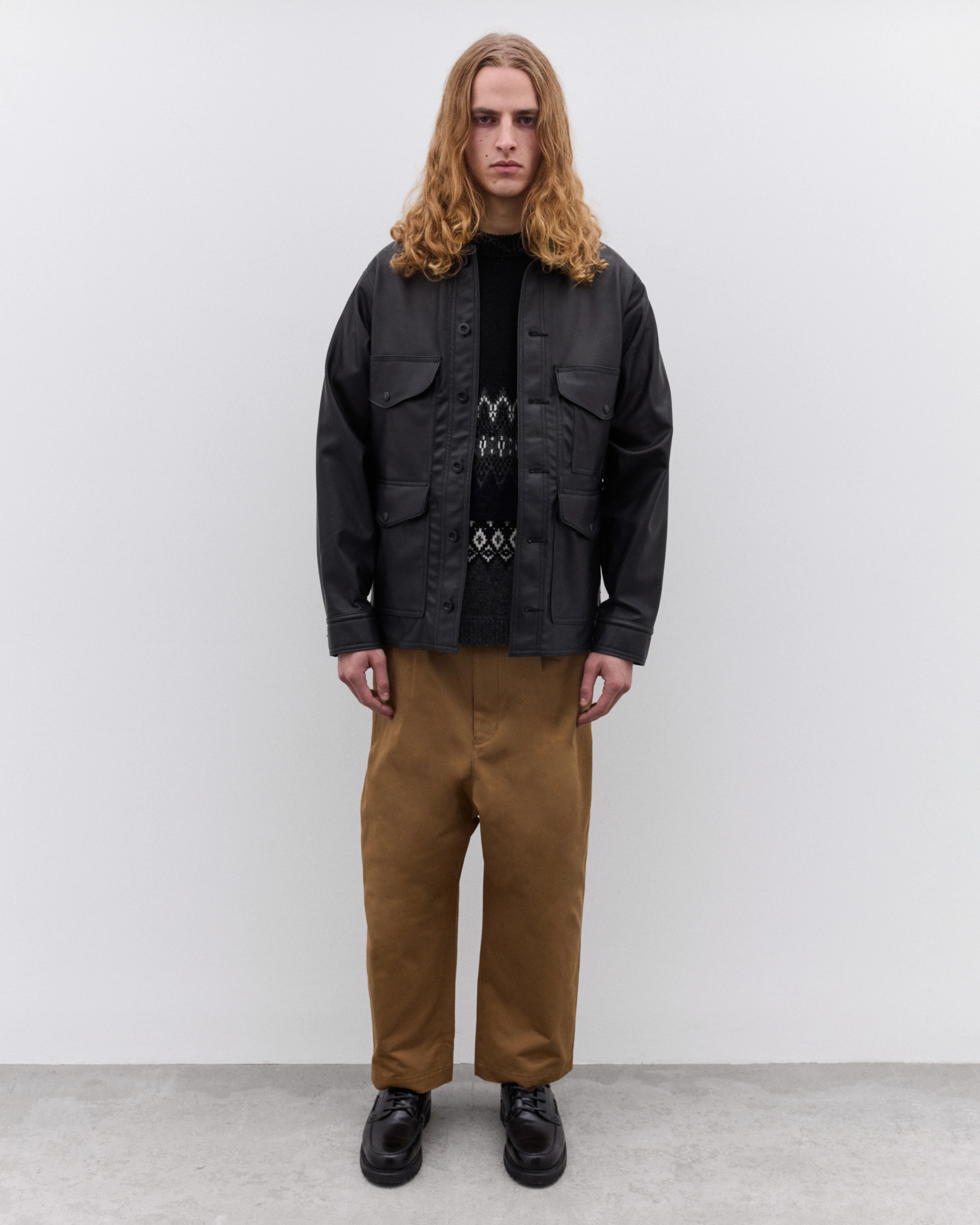 Junya Watanabe Man - Men’s Filson Faux Leather Panelled Jacket - (Black) - Image 5