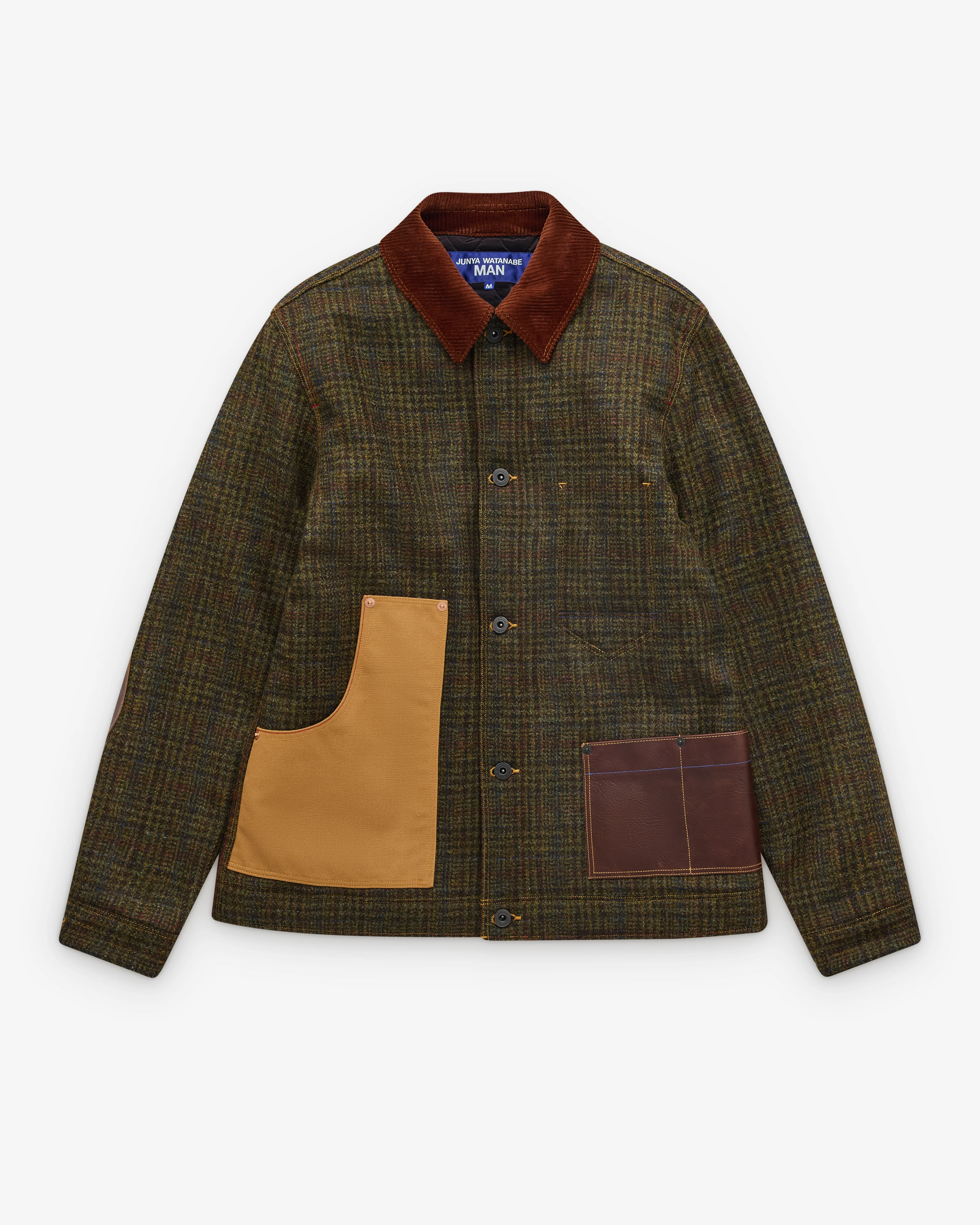 Junya Watanabe Man - Men’s Check Jacket - (Khaki/Brown)