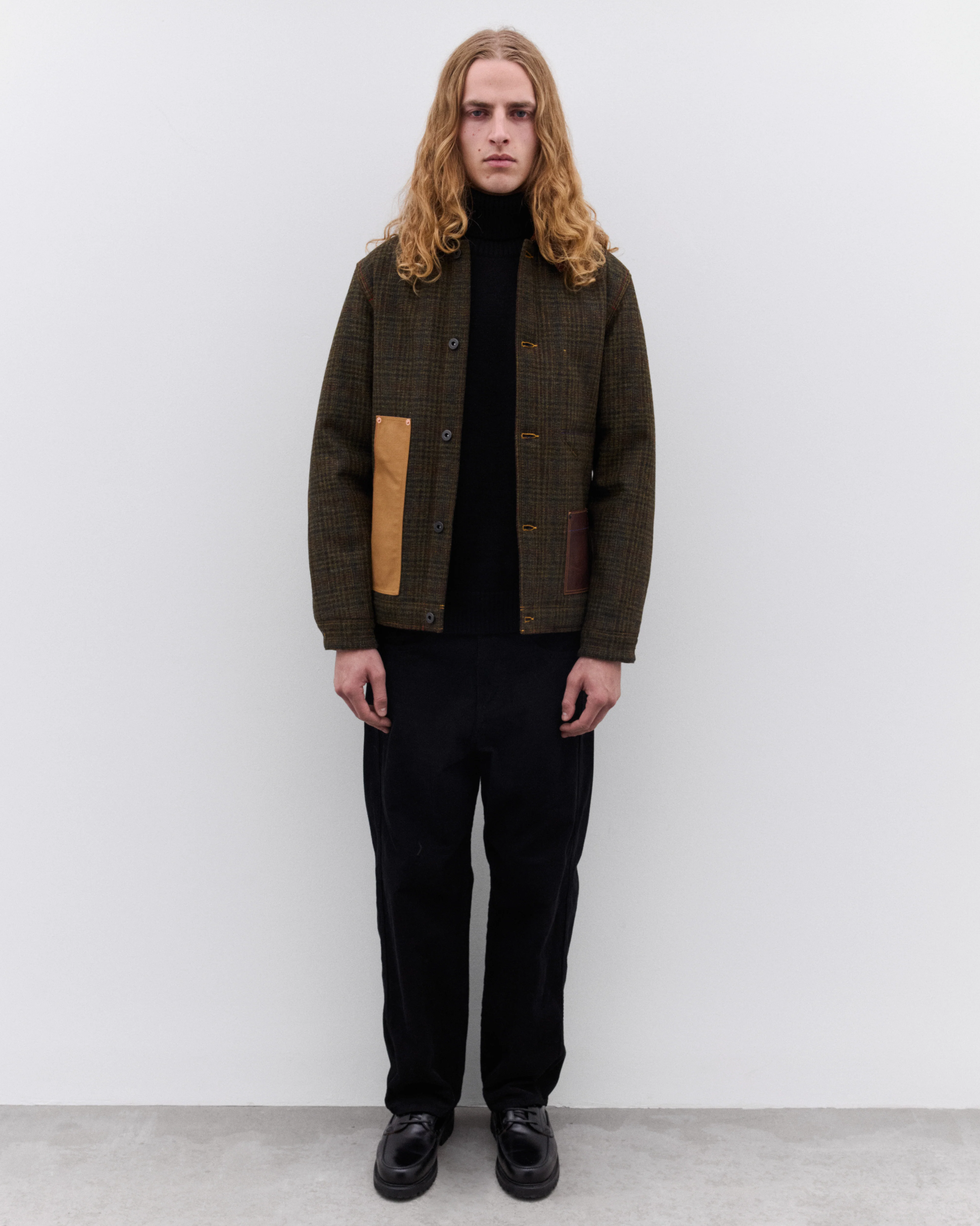 Junya Watanabe Man - Men’s Check Jacket - (Khaki/Brown) - Image 5