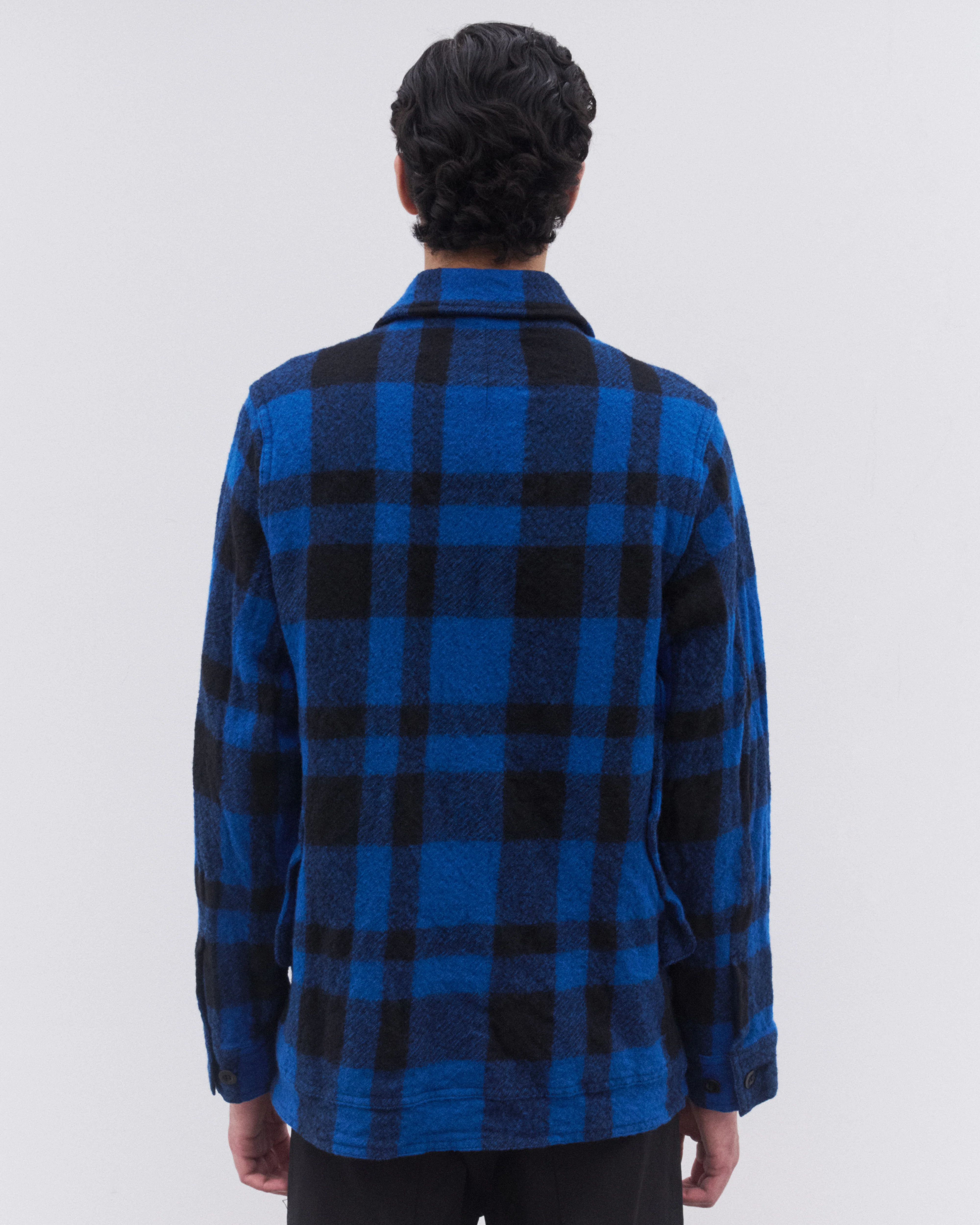 Junya Watanabe Man - Men’s Filson Check Jacket - (Blue/Black) - Image 4