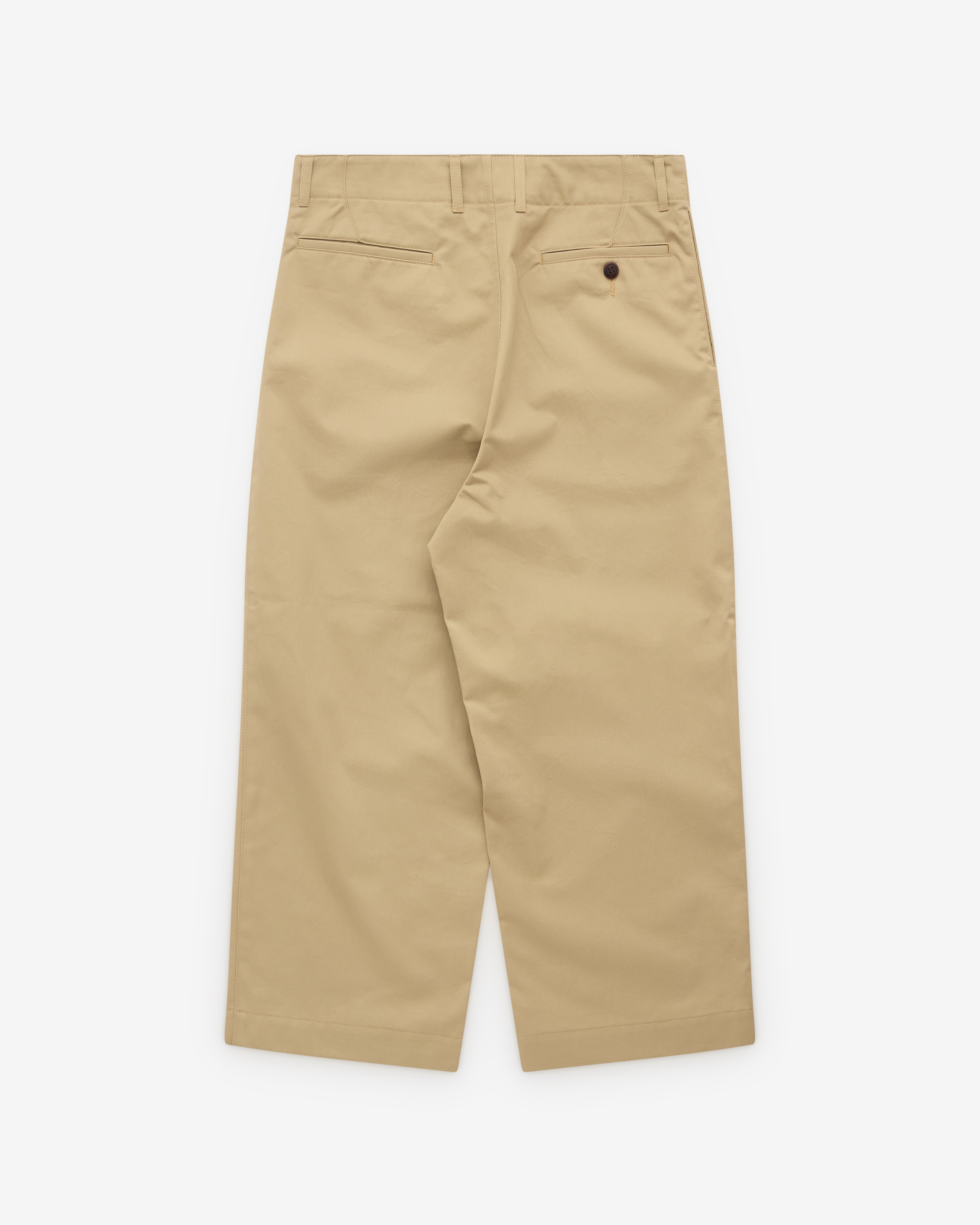 Junya Watanabe Man - Men’s Wide Leg Chino Trouser - (Beige) - Image 2