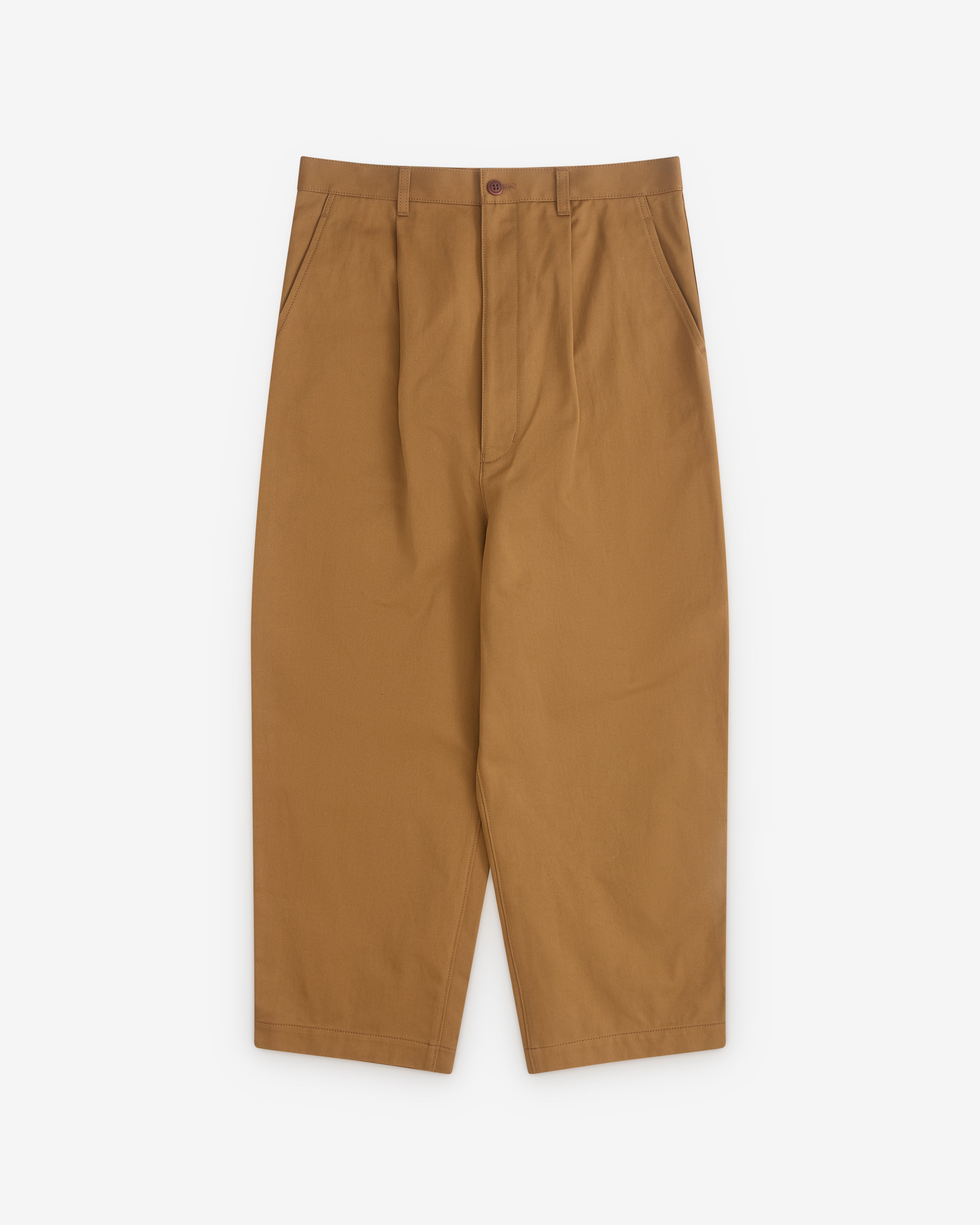 Junya Watanabe Man - Men’s Pleated Wide Leg Trousers - (Stone)