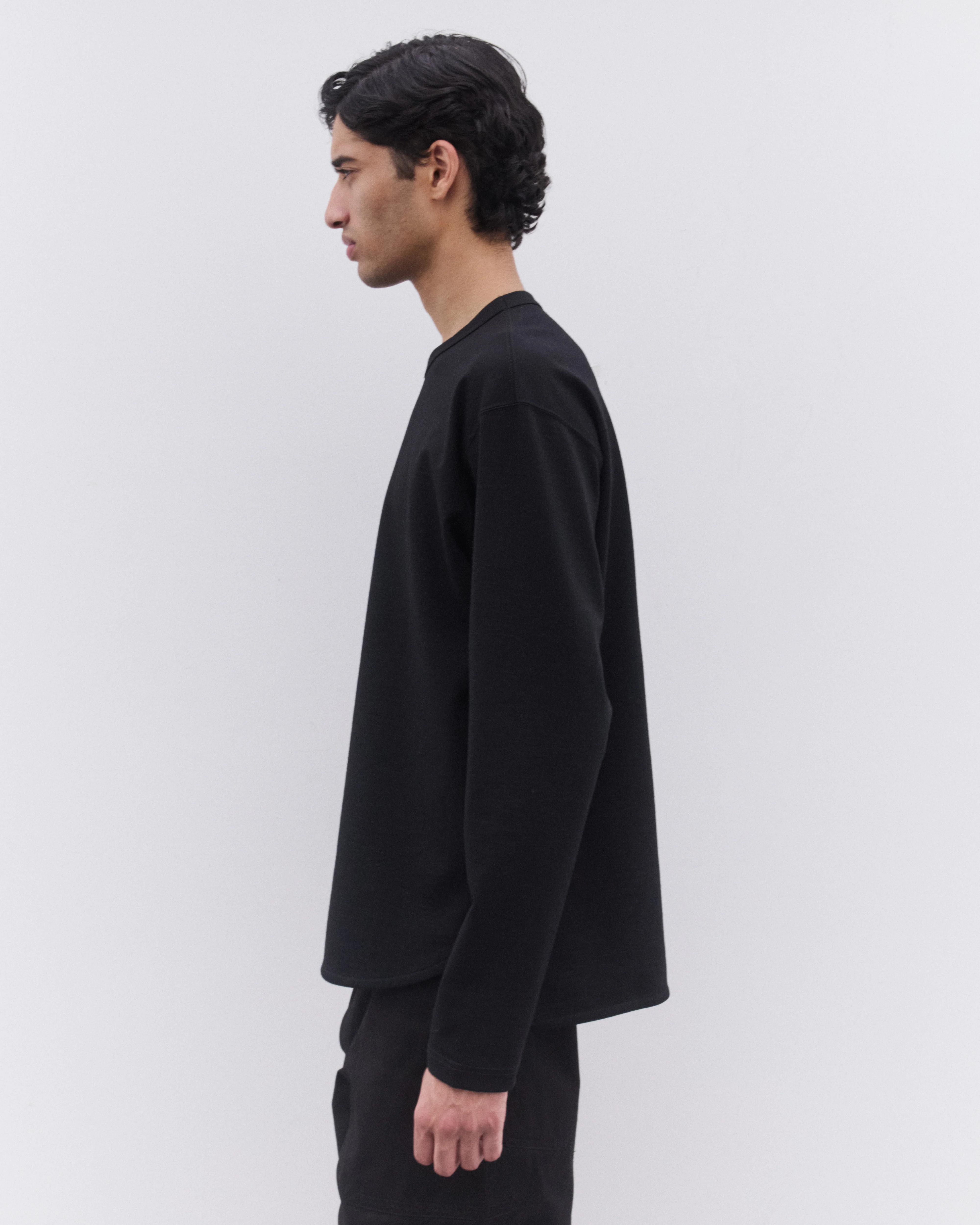 Junya Watanabe Man - Men’s Long Sleeve T-Shirt - (Black) - Image 4