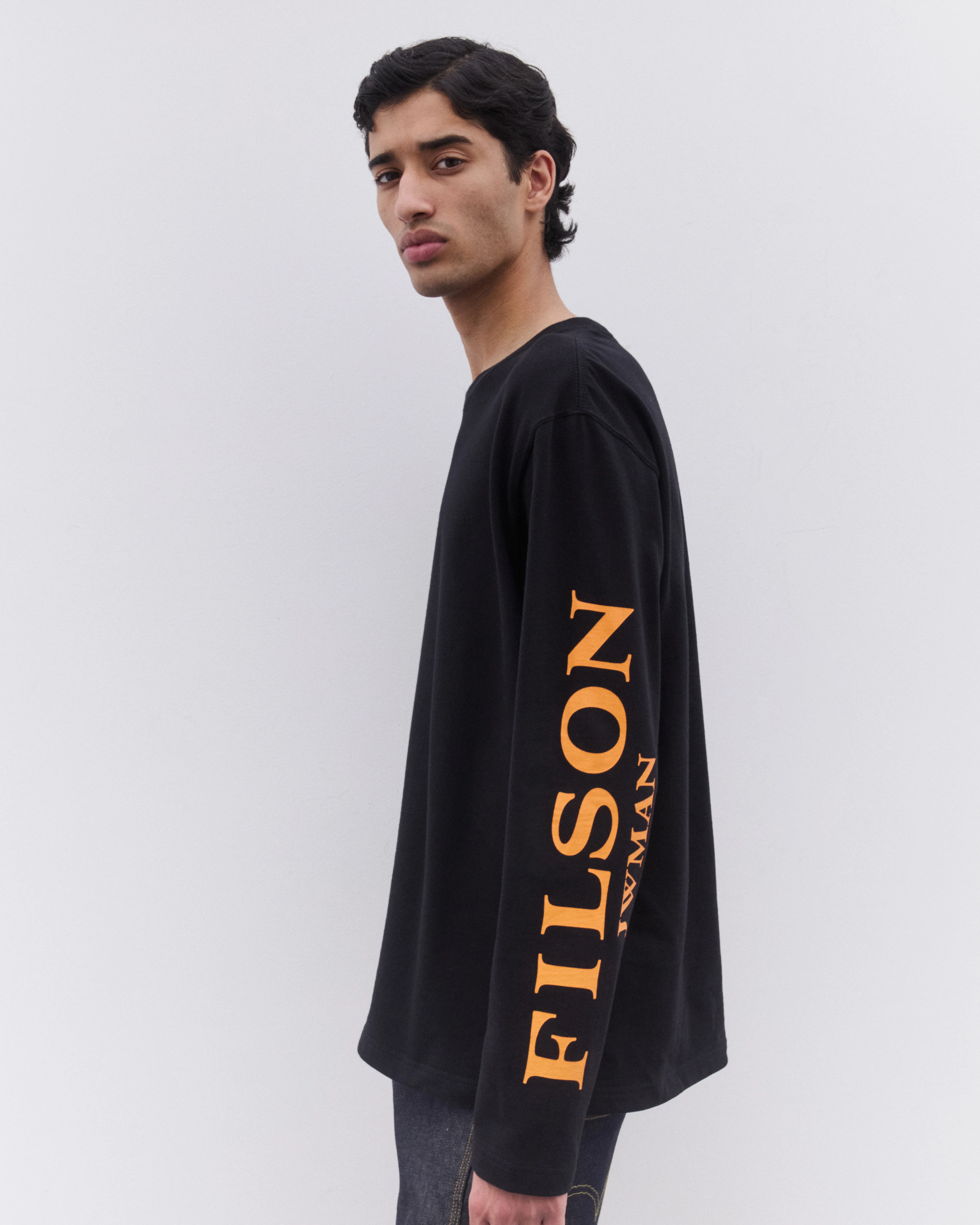 Junya Watanabe Man - Men’s Filson Long Sleeve T-Shirt - (Black) - Image 4