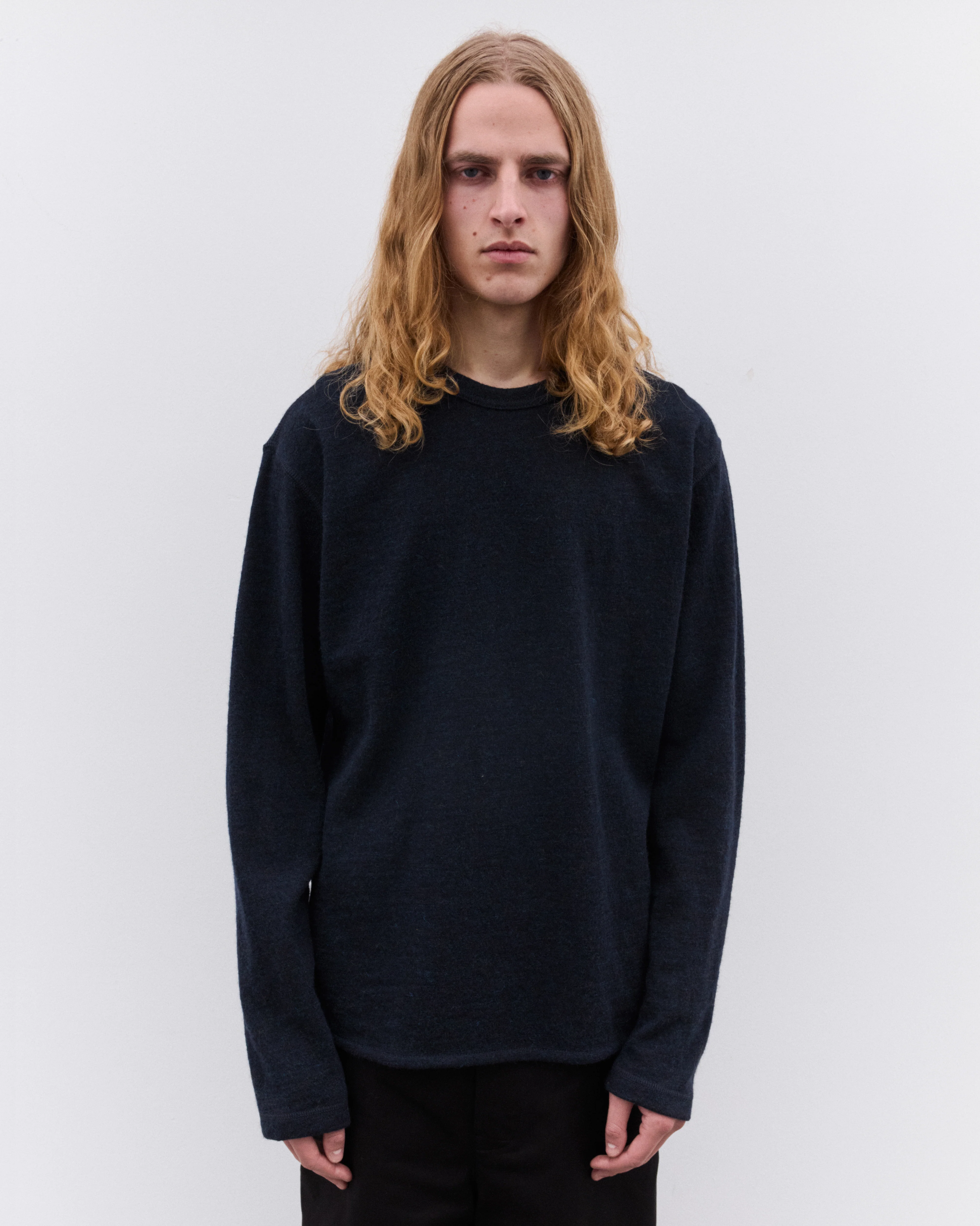 Junya Watanabe Man - Men’s Flatlock Seam Jersey - (Charcoal) - Image 2