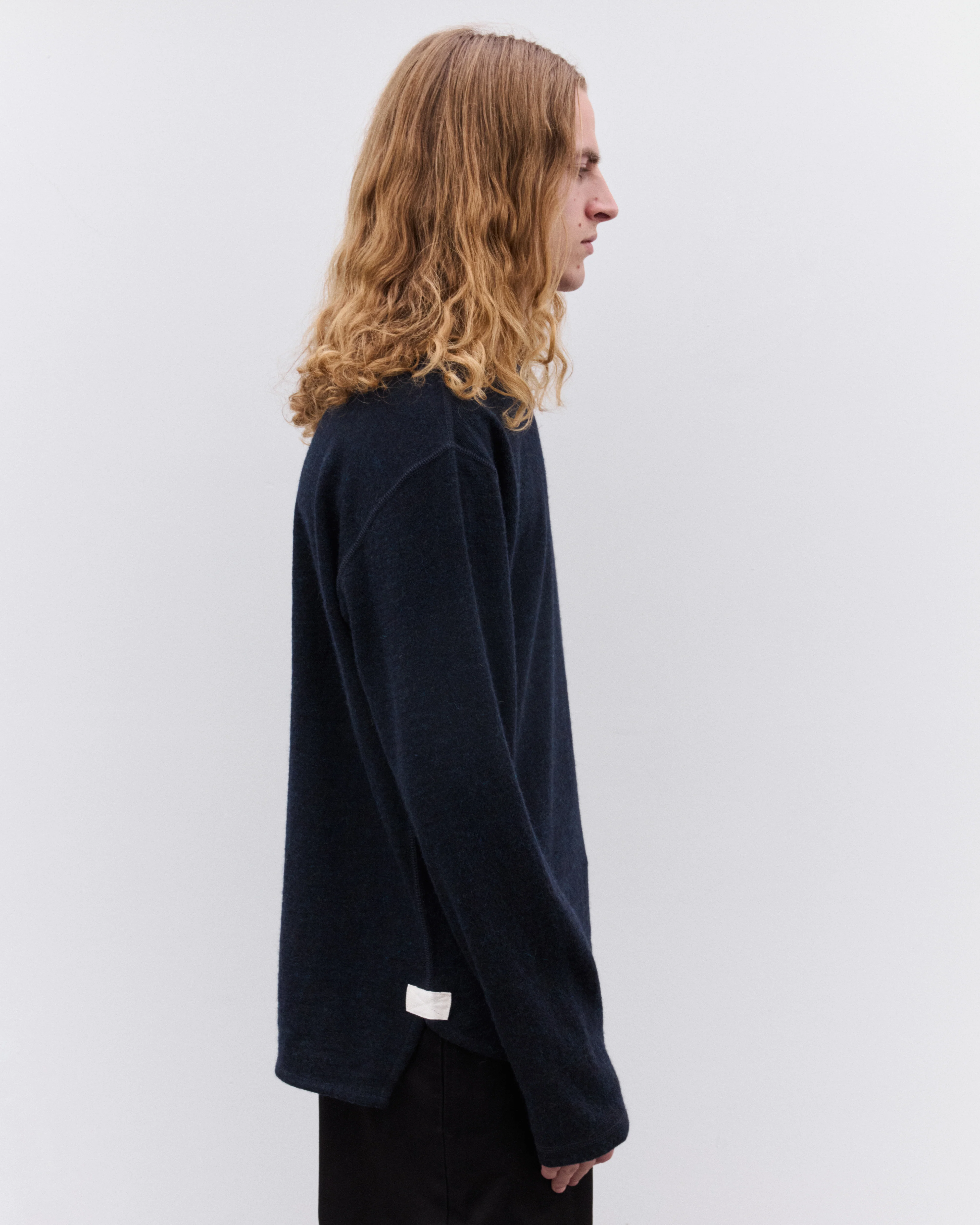 Junya Watanabe Man - Men’s Flatlock Seam Jersey - (Charcoal) - Image 3