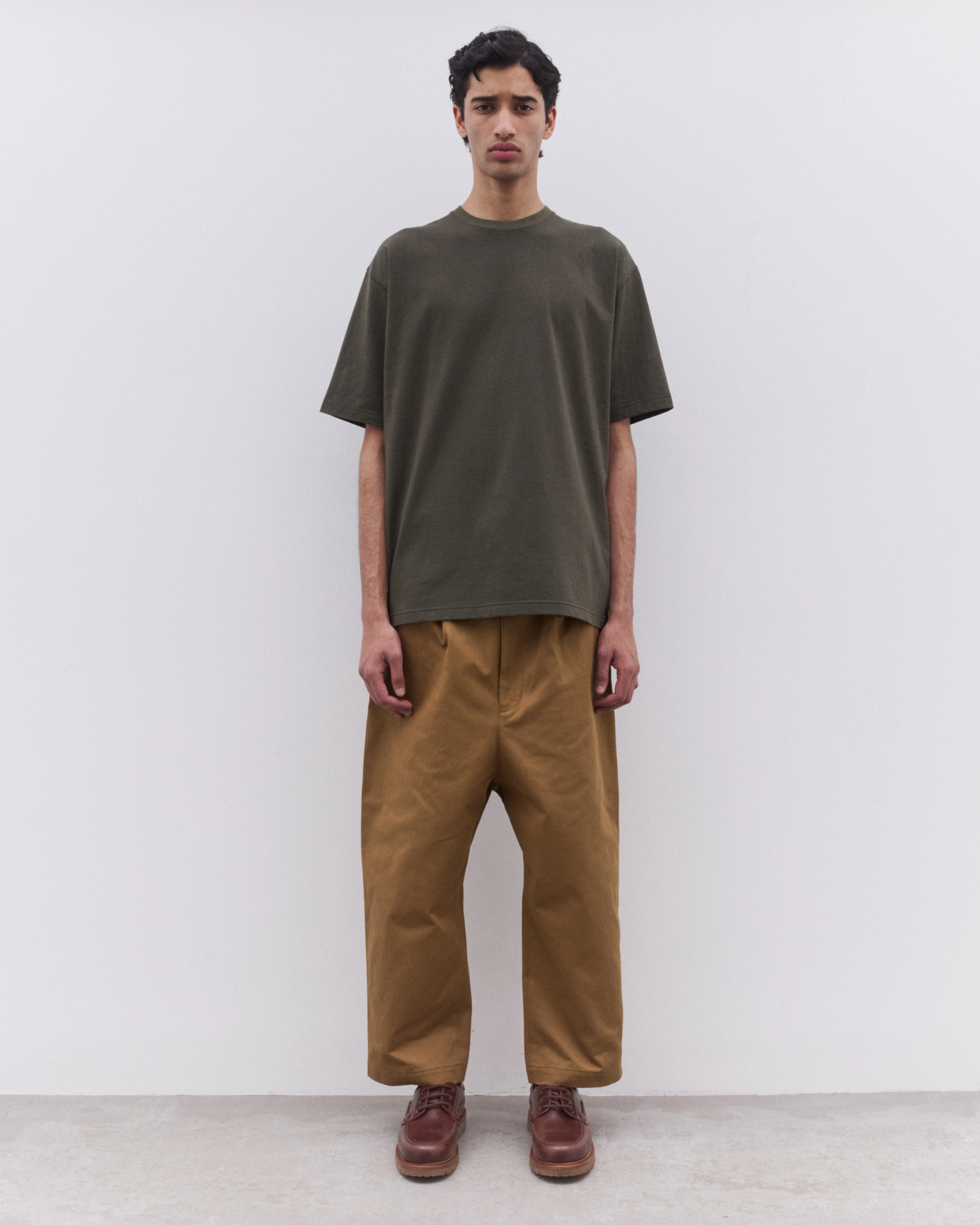 Junya Watanabe Man - Men’s Short Sleeve T-Shirt - (Khaki) - Image 6