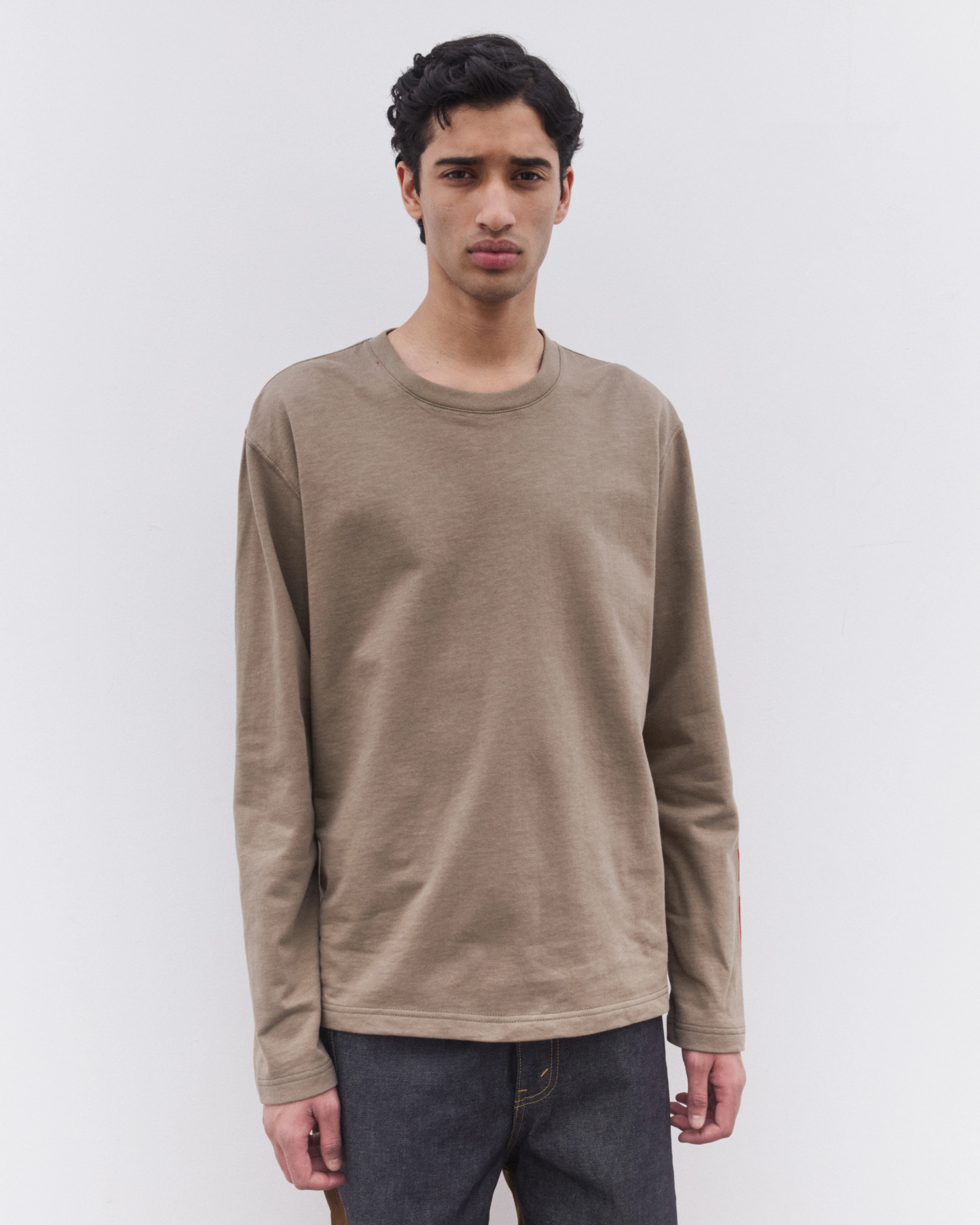 Junya Watanabe Man - Men’s Filson Long Sleeve T-Shirt - (Khaki) - Image 3