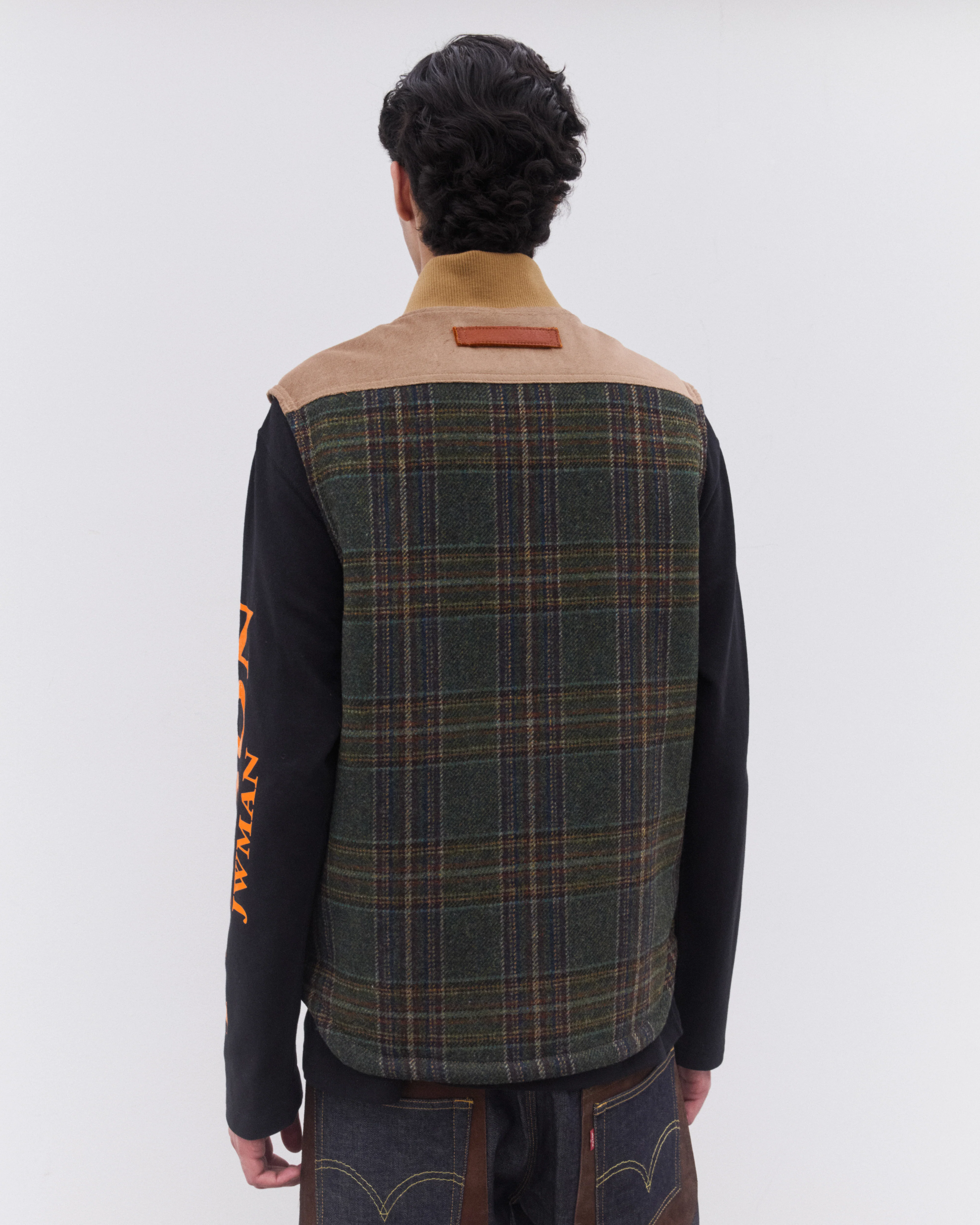 Junya Watanabe Man - Men’s Filson Shearling Lined Vest - (Beige) - Image 4