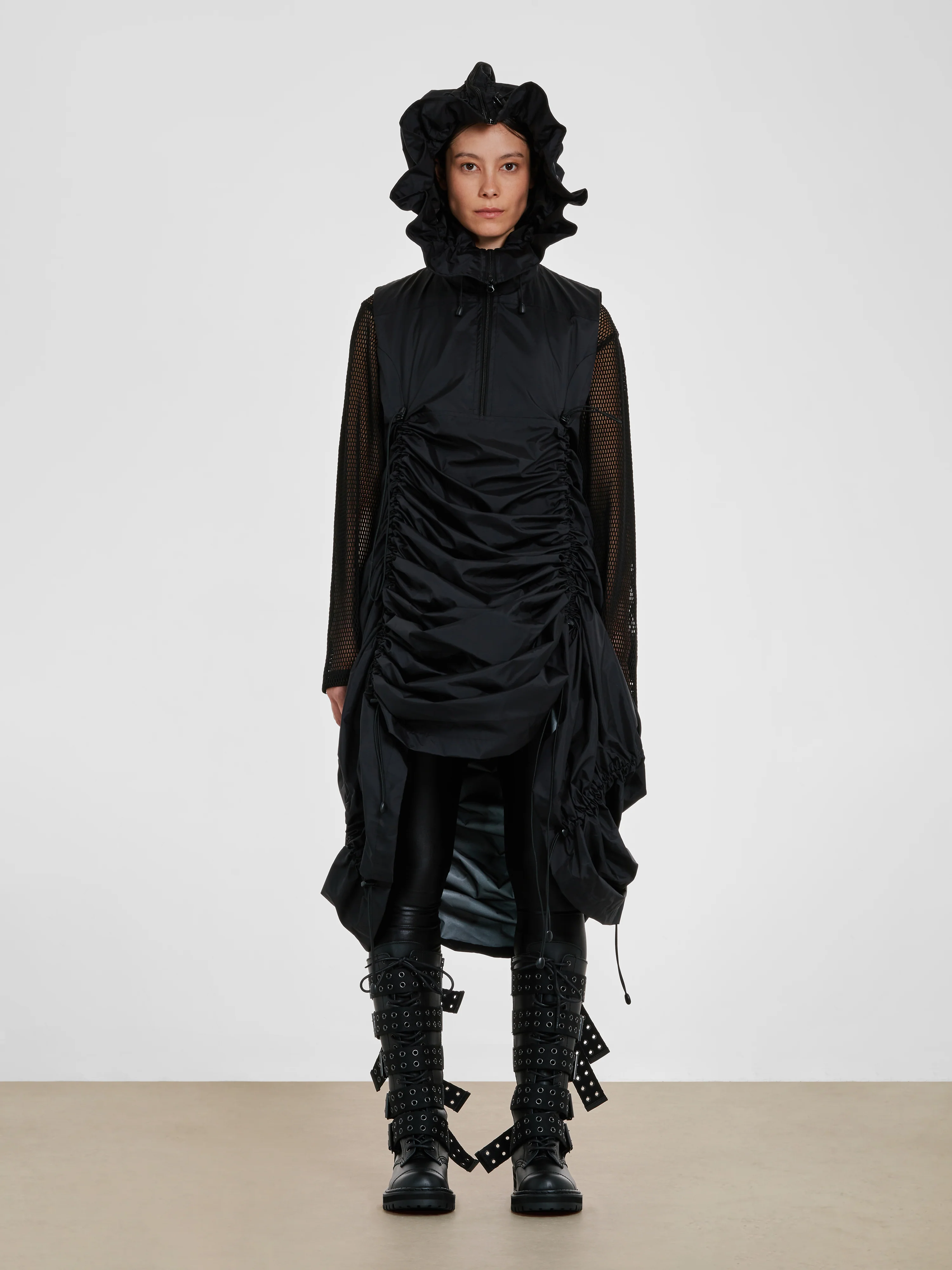 Junya Watanabe - Women’s Ripstop Dress - (Black) - Image 5