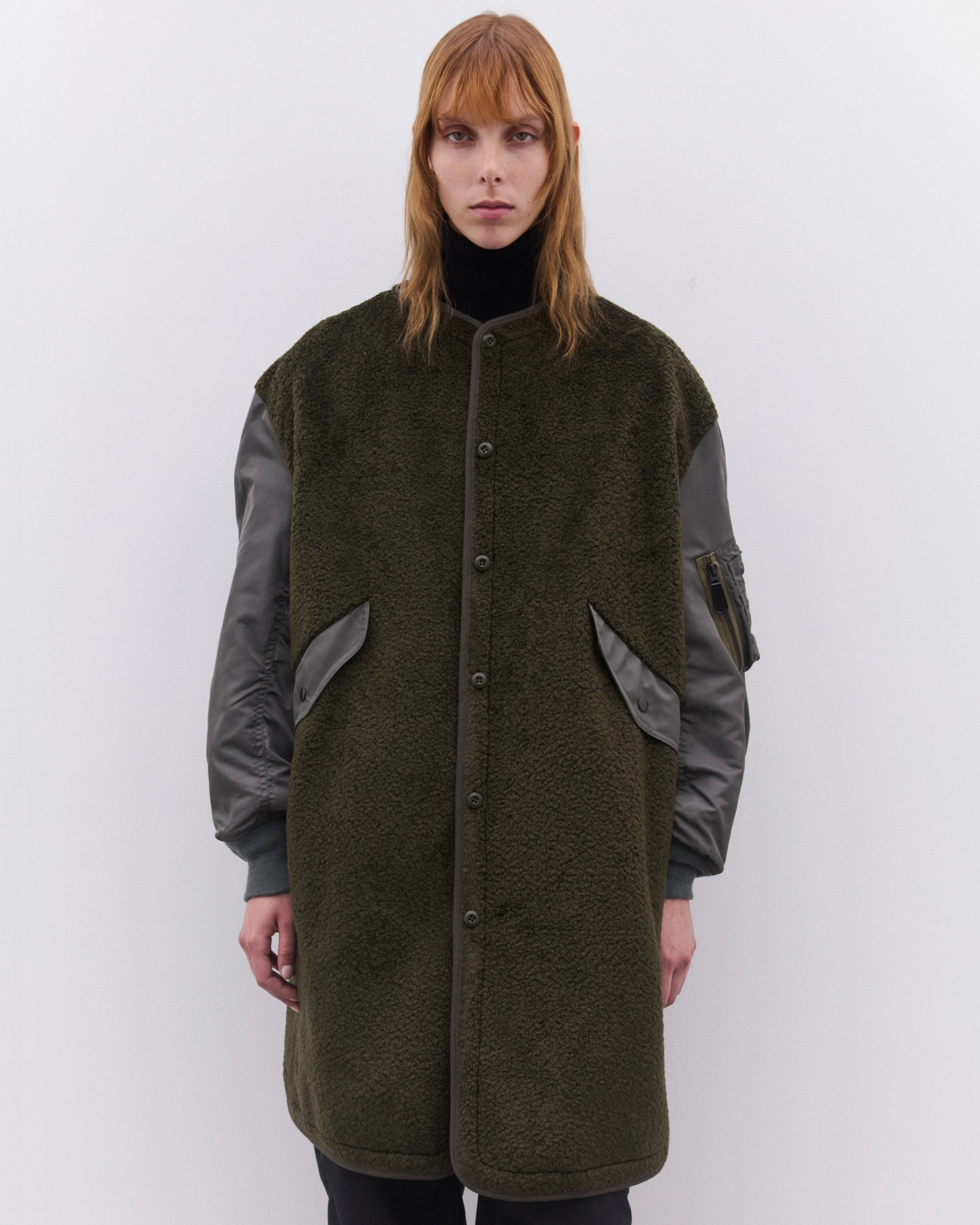 Junya Watanabe - Women’s Panelled Liner - (Khaki) - Image 3