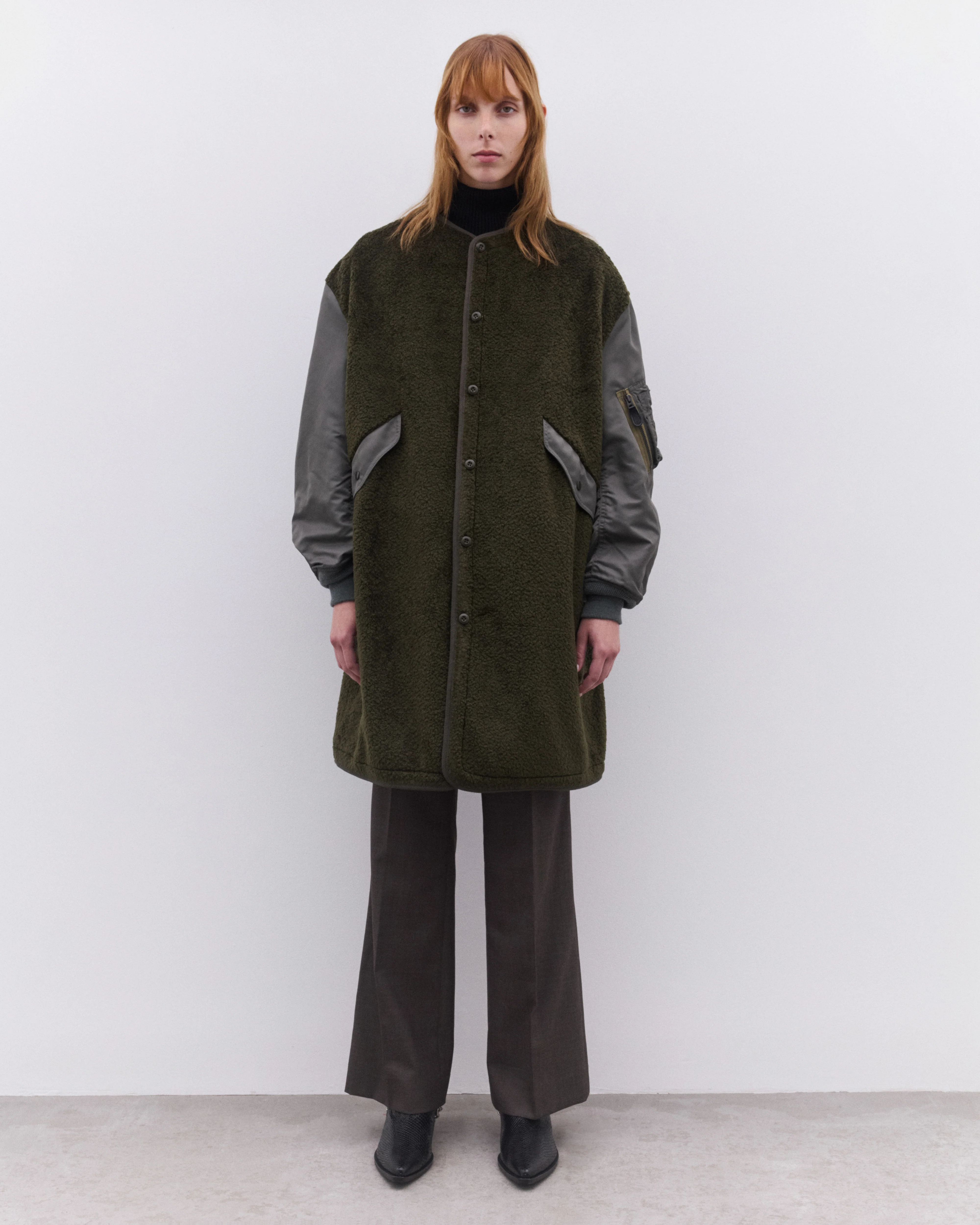 Junya Watanabe - Women’s Panelled Liner - (Khaki) - Image 6