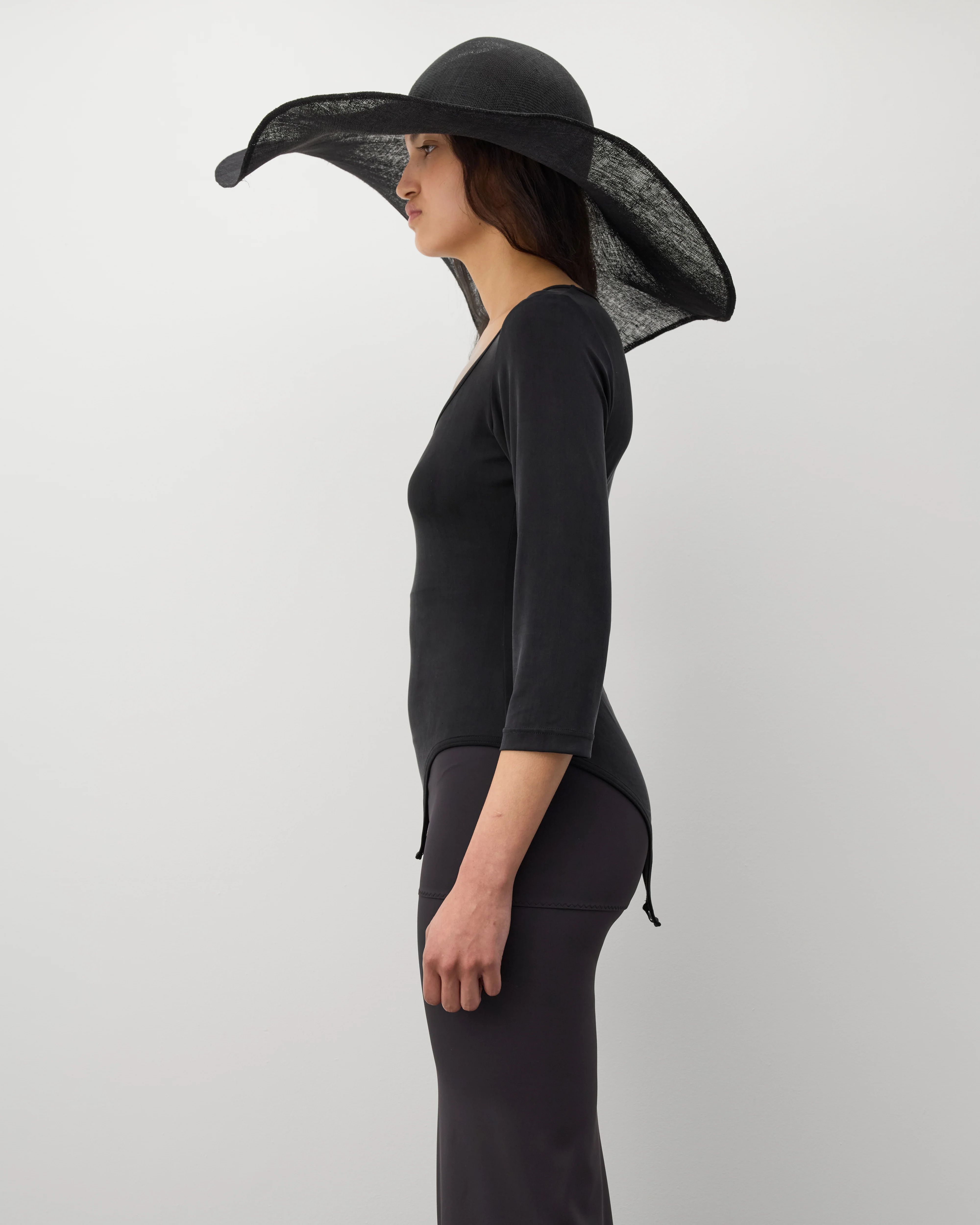 Junya Watanabe - Women's Long Sleeve Bodysuit - (Black) - Image 4