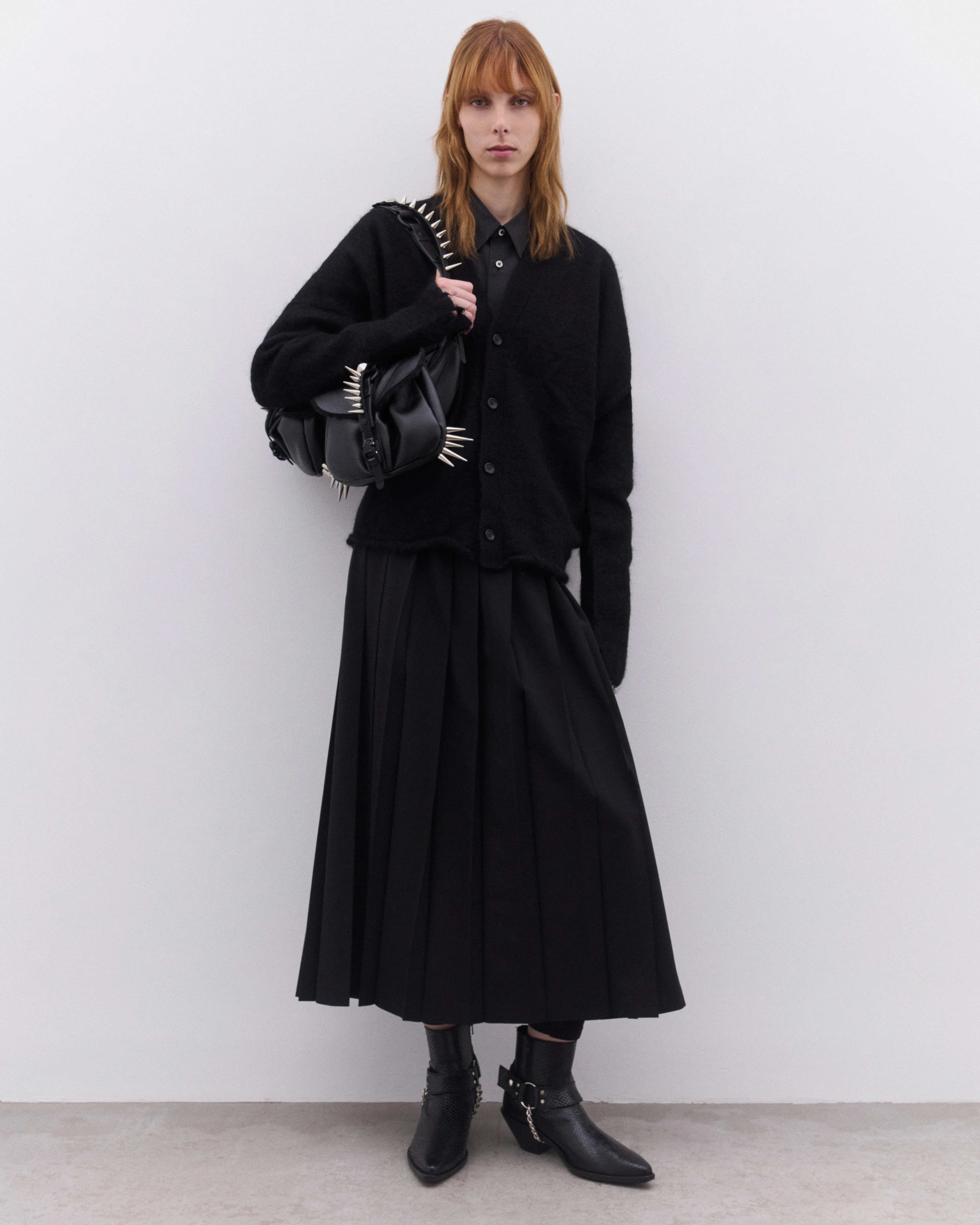 Junya Watanabe - Women’s V-Neck Cardigan - (Black) - Image 6
