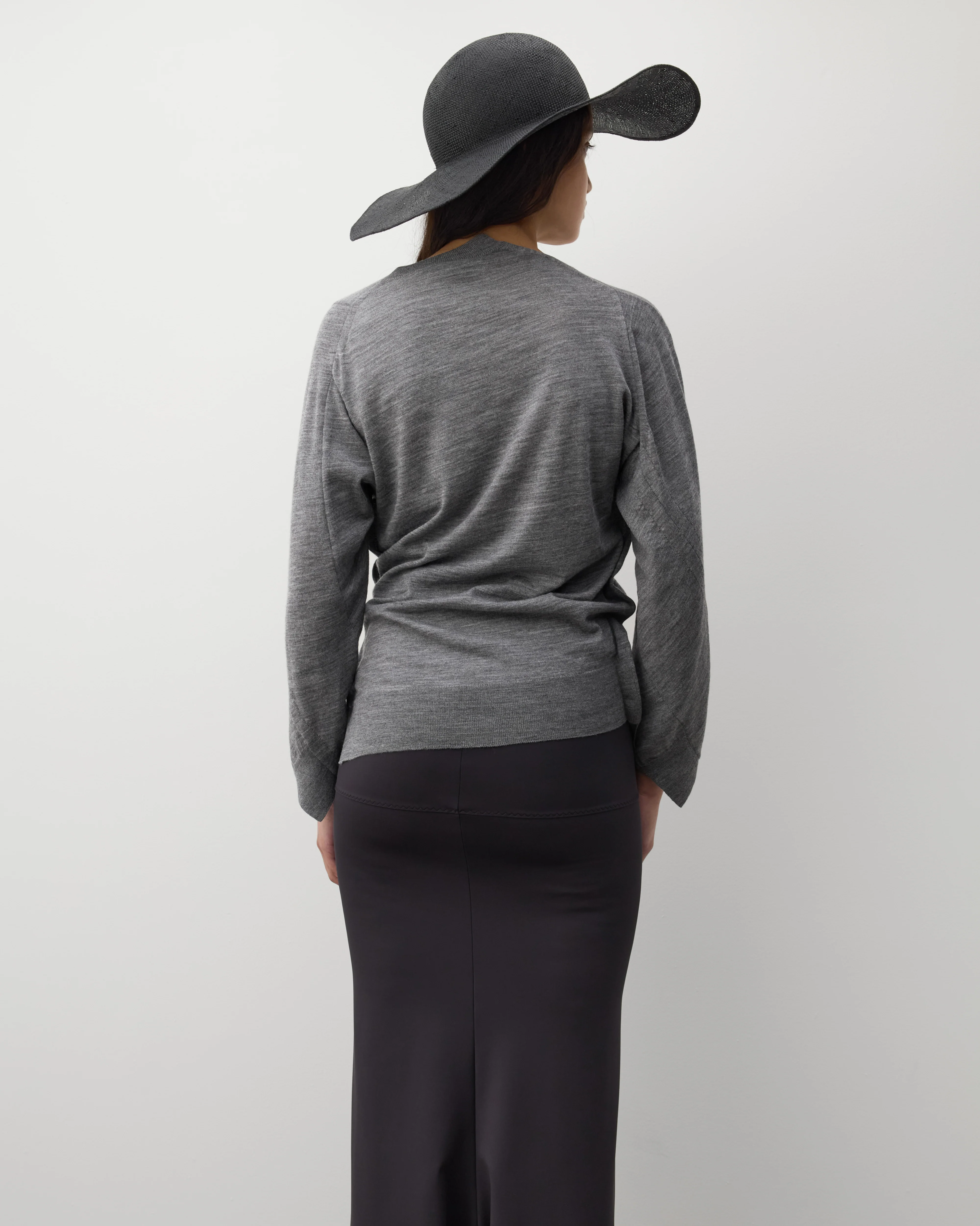 Junya Watanabe - Women's Asymmetric Knit Cardigan - (Grey) - Image 5