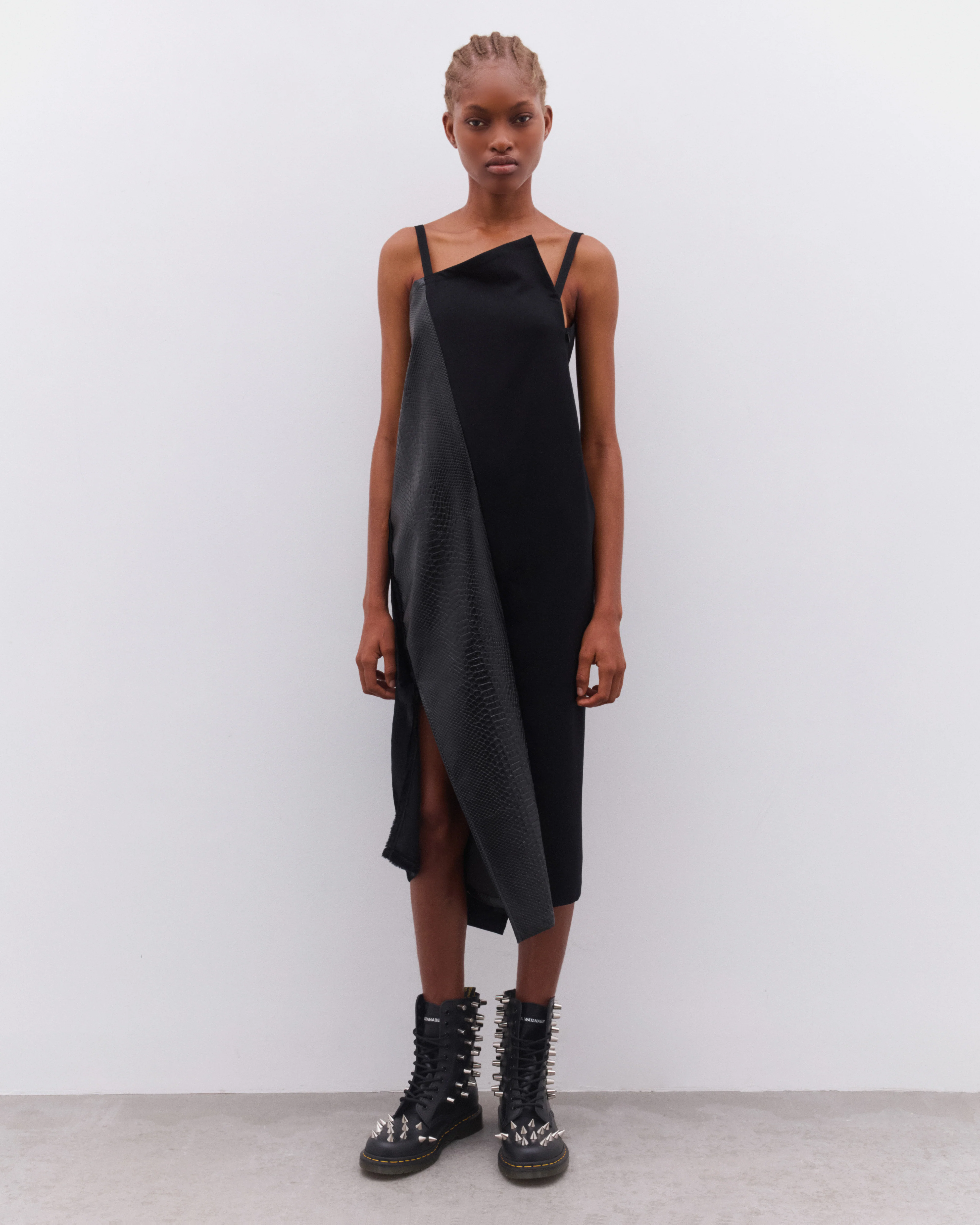 Junya Watanabe - Women’s Panelled Slip Dress - (Black) - Image 3