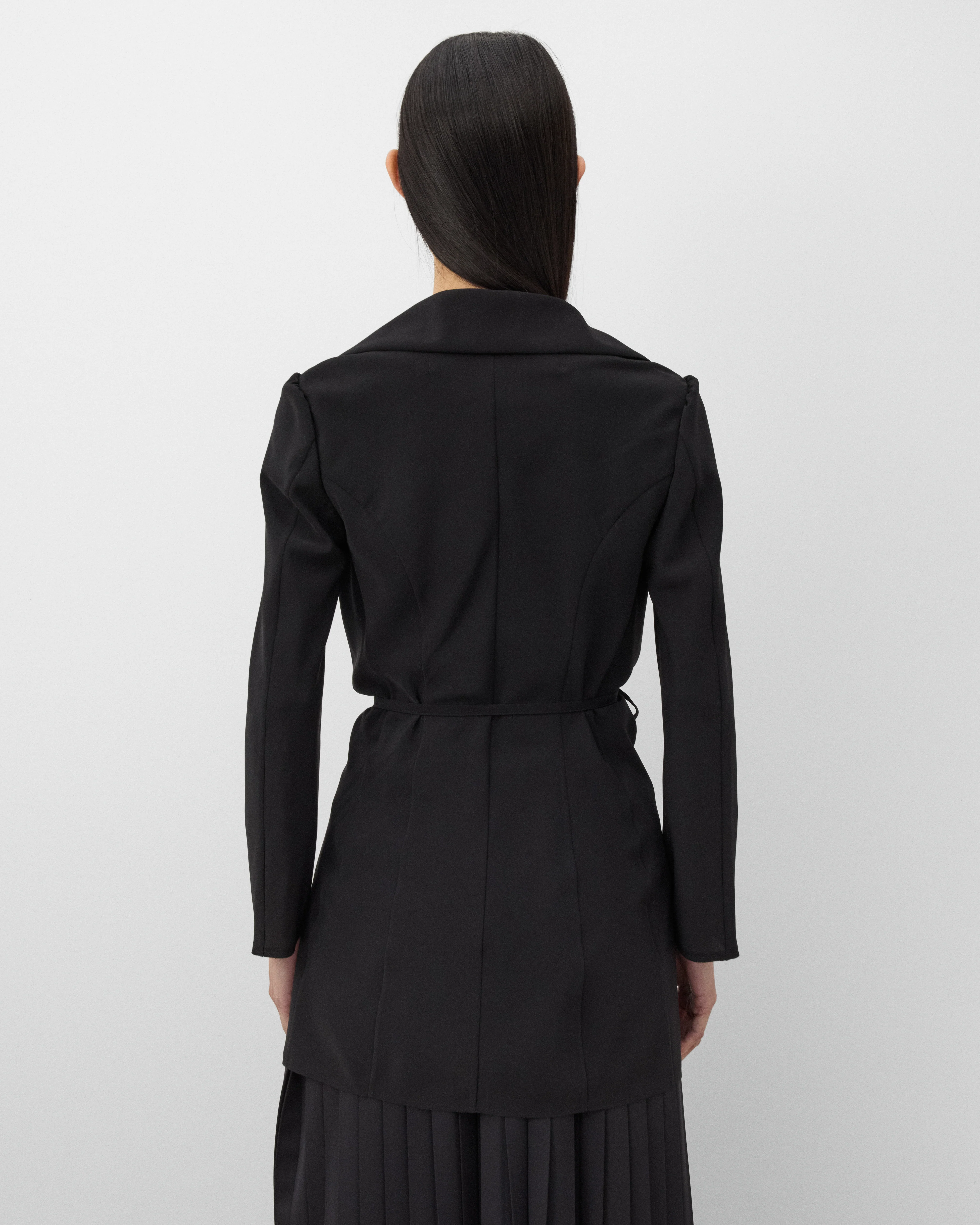 Junya Watanabe - Women's Tie Waist Jacket - (Black) - Image 5