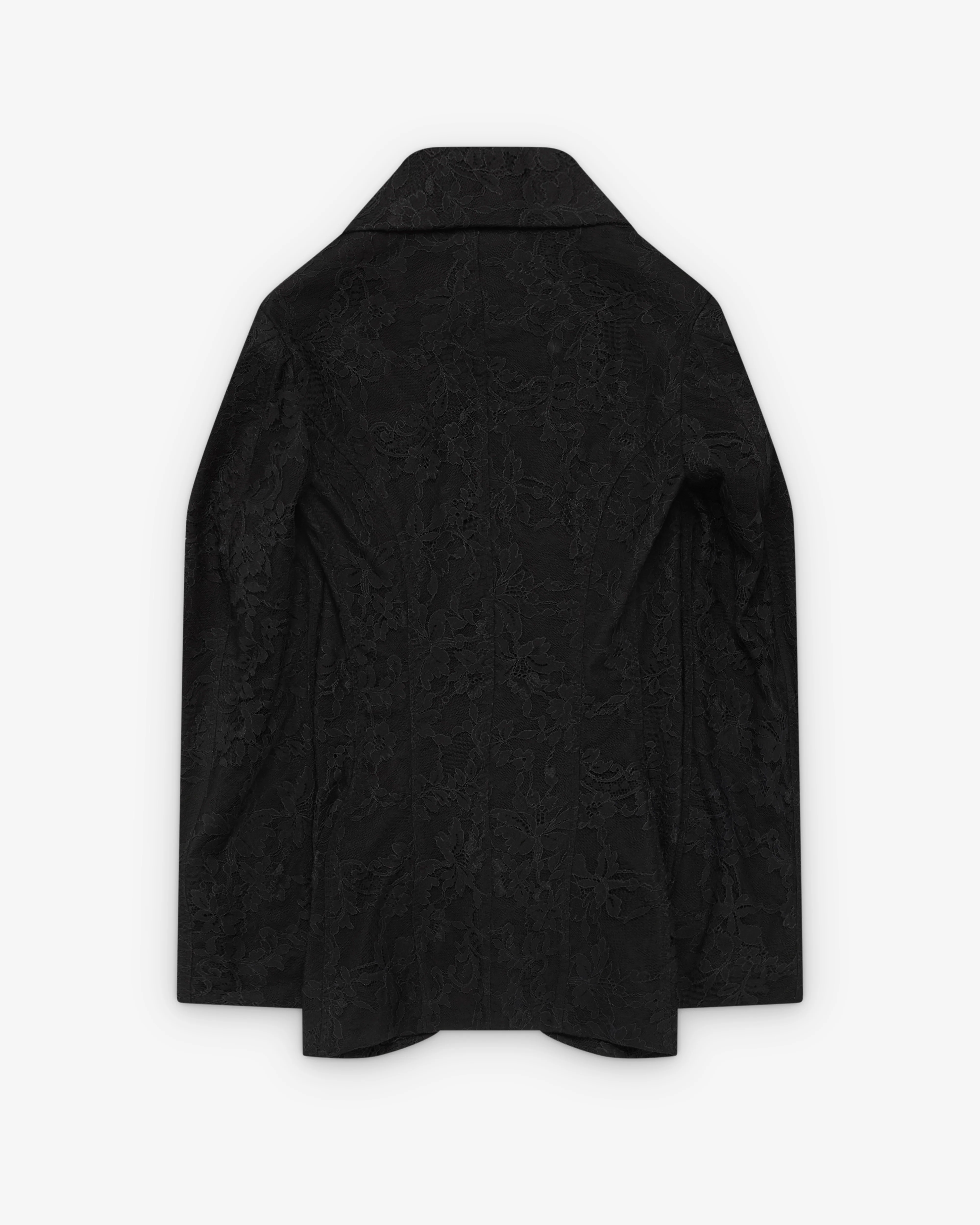 Junya Watanabe - Women's Floral Lace Blazer - (Black) - Image 2