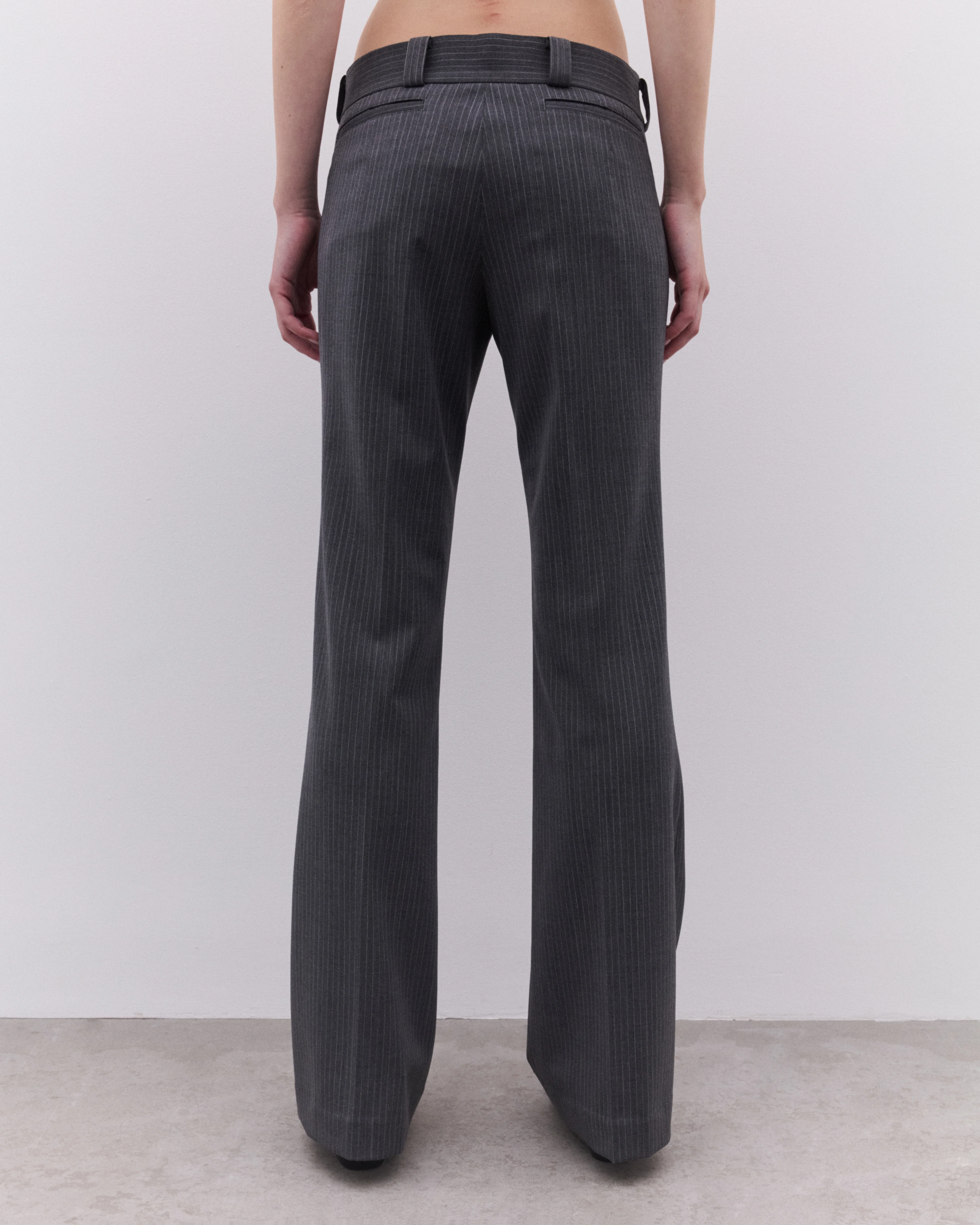 Junya Watanabe - Women’s Pinstripe Trouser - (Grey) - Image 5