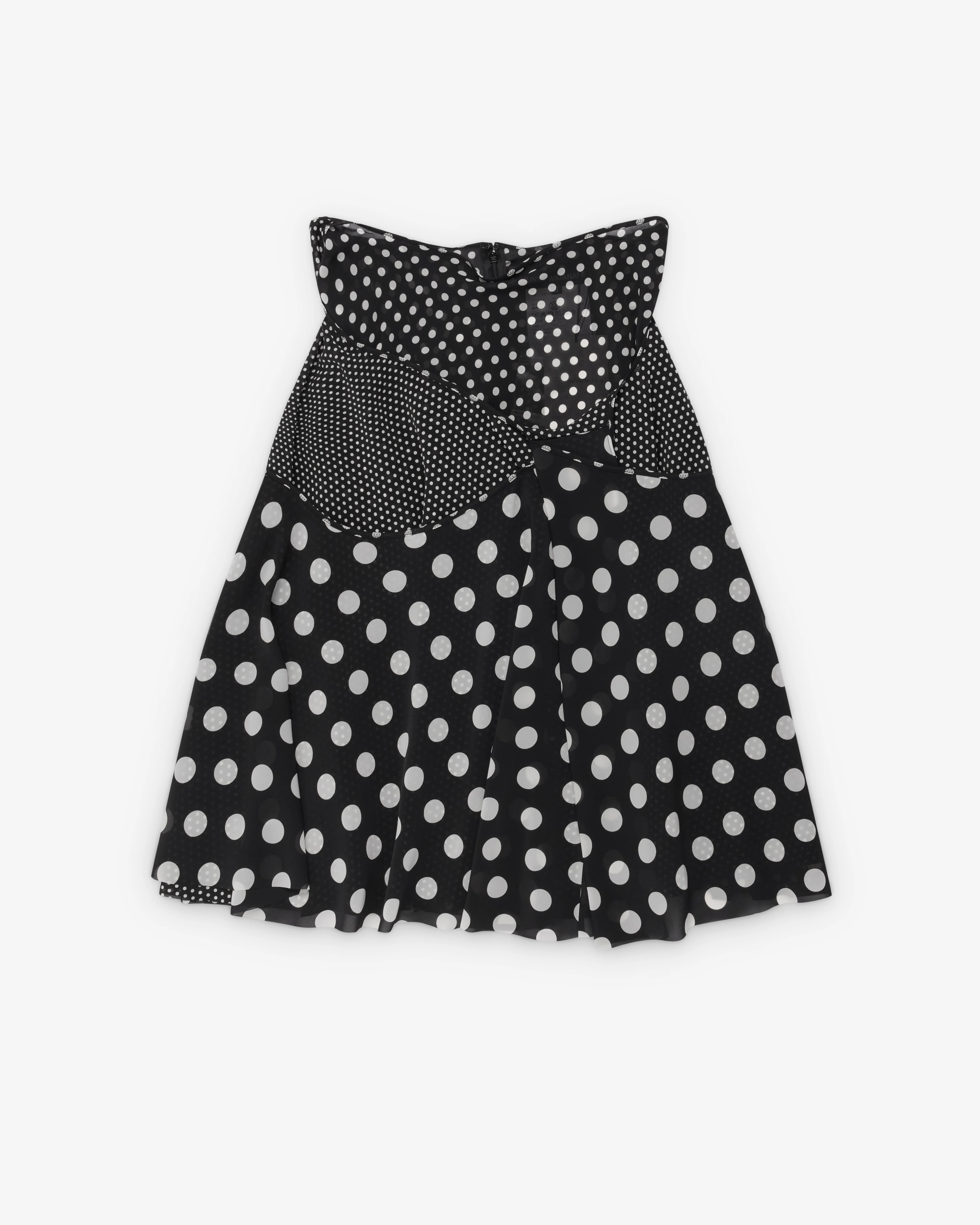 Junya Watanabe - Women's Polka Dot Georgette Skirt - (Black/White)
