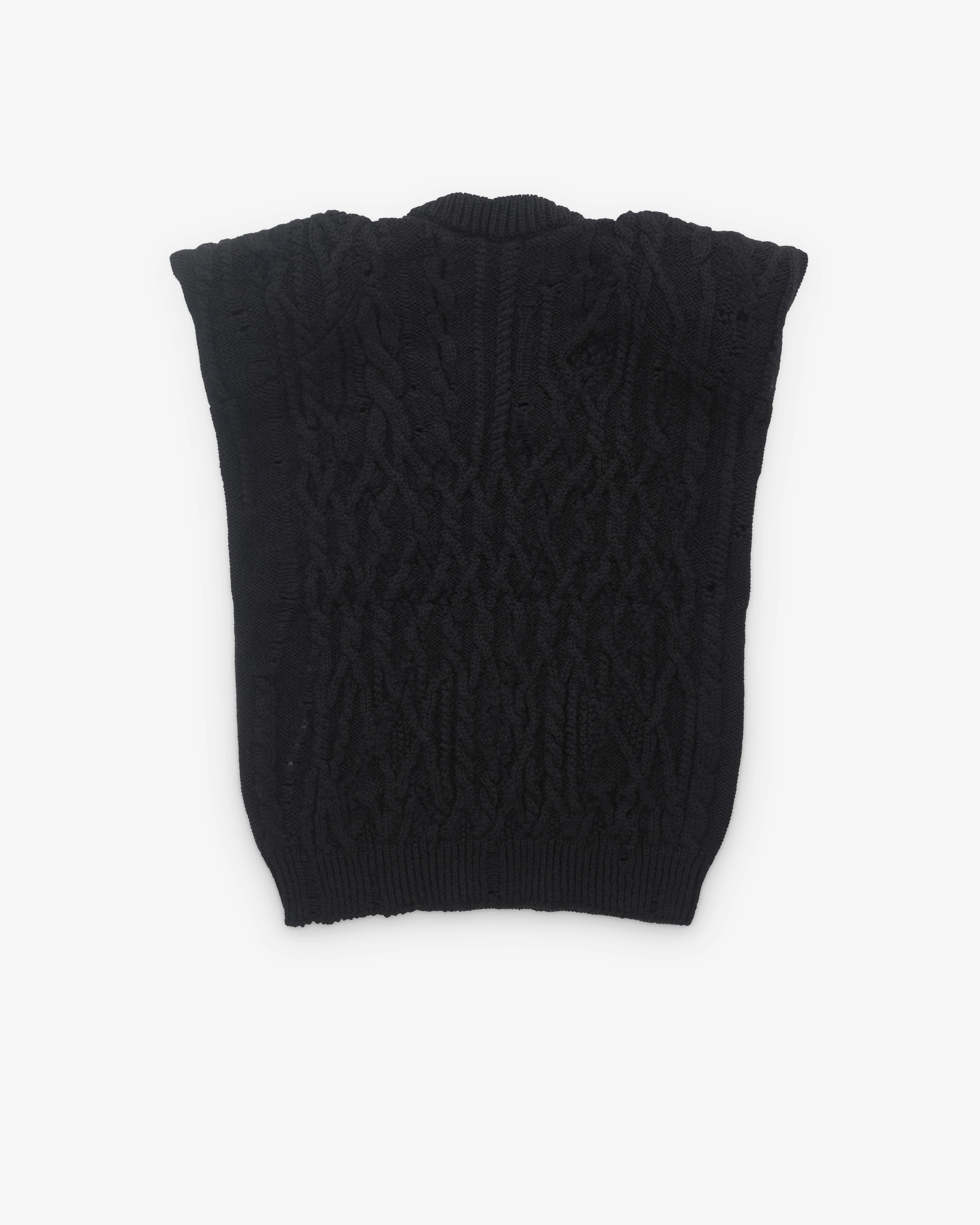 Junya Watanabe - Women's Sleeveless Sweater - (Black) - Image 2