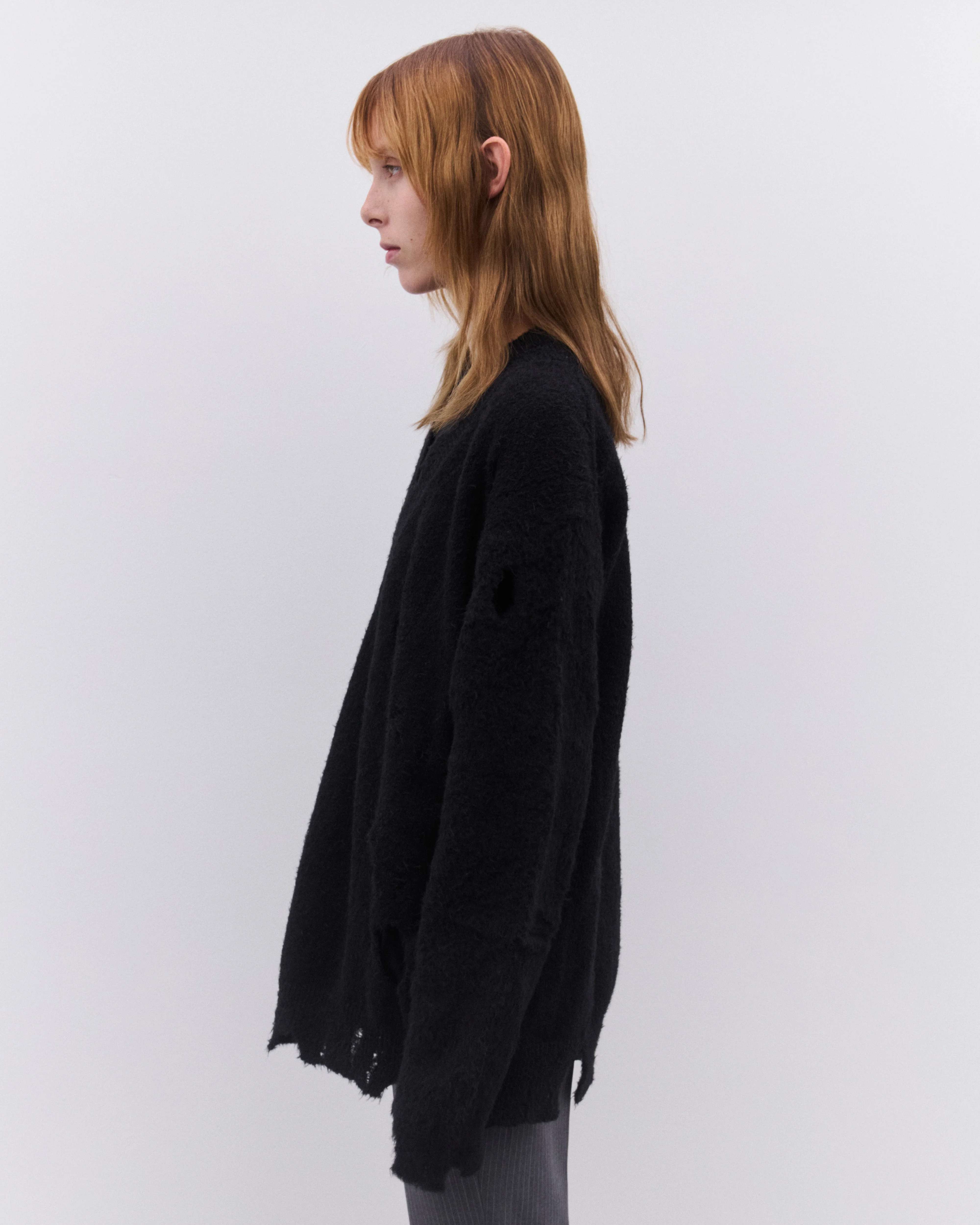 Junya Watanabe - Women’s Distressed Sweater - (Black) - Image 4