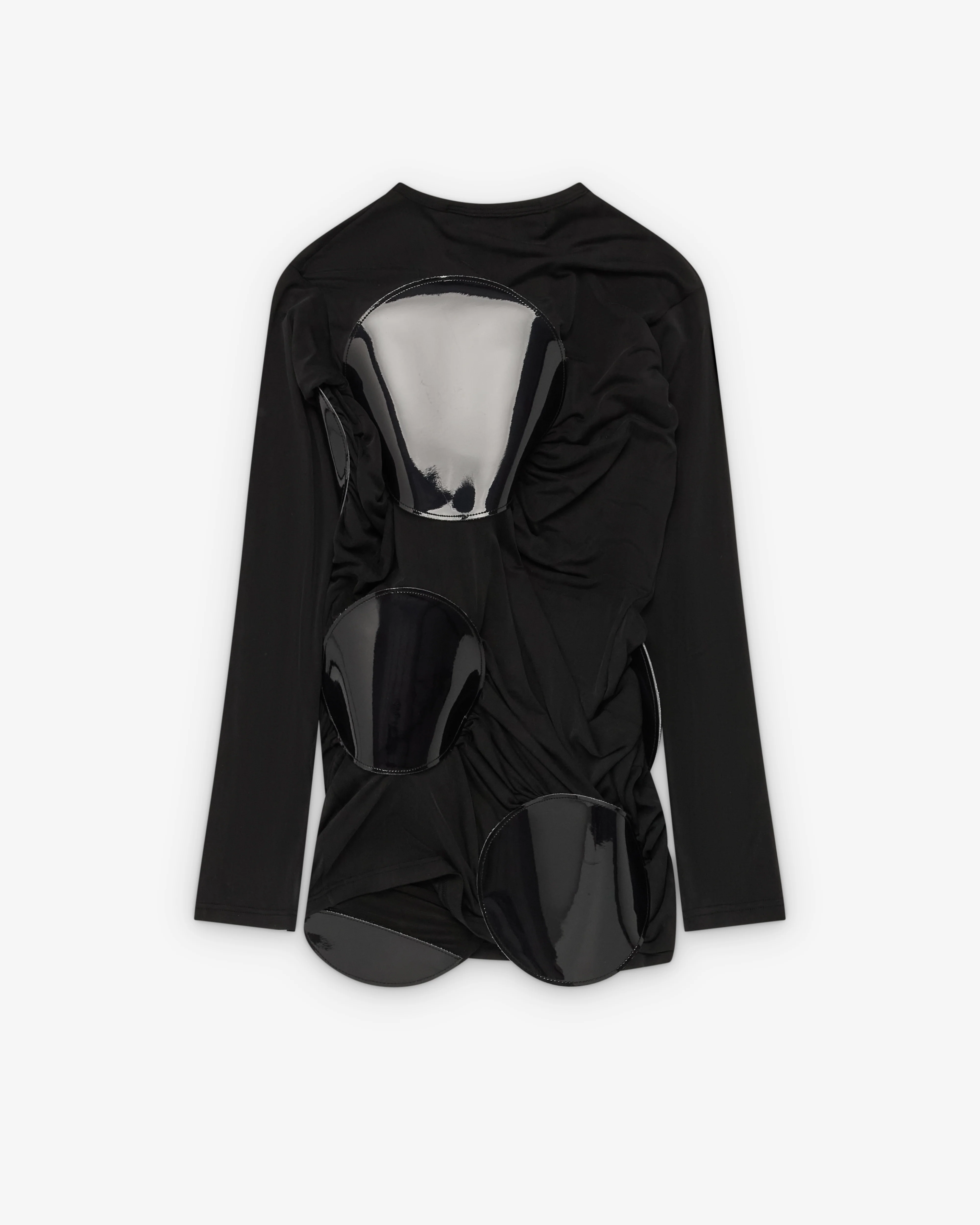 Junya Watanabe - Women's Disk Longsleeve T-Shirt - (Black) - Image 2