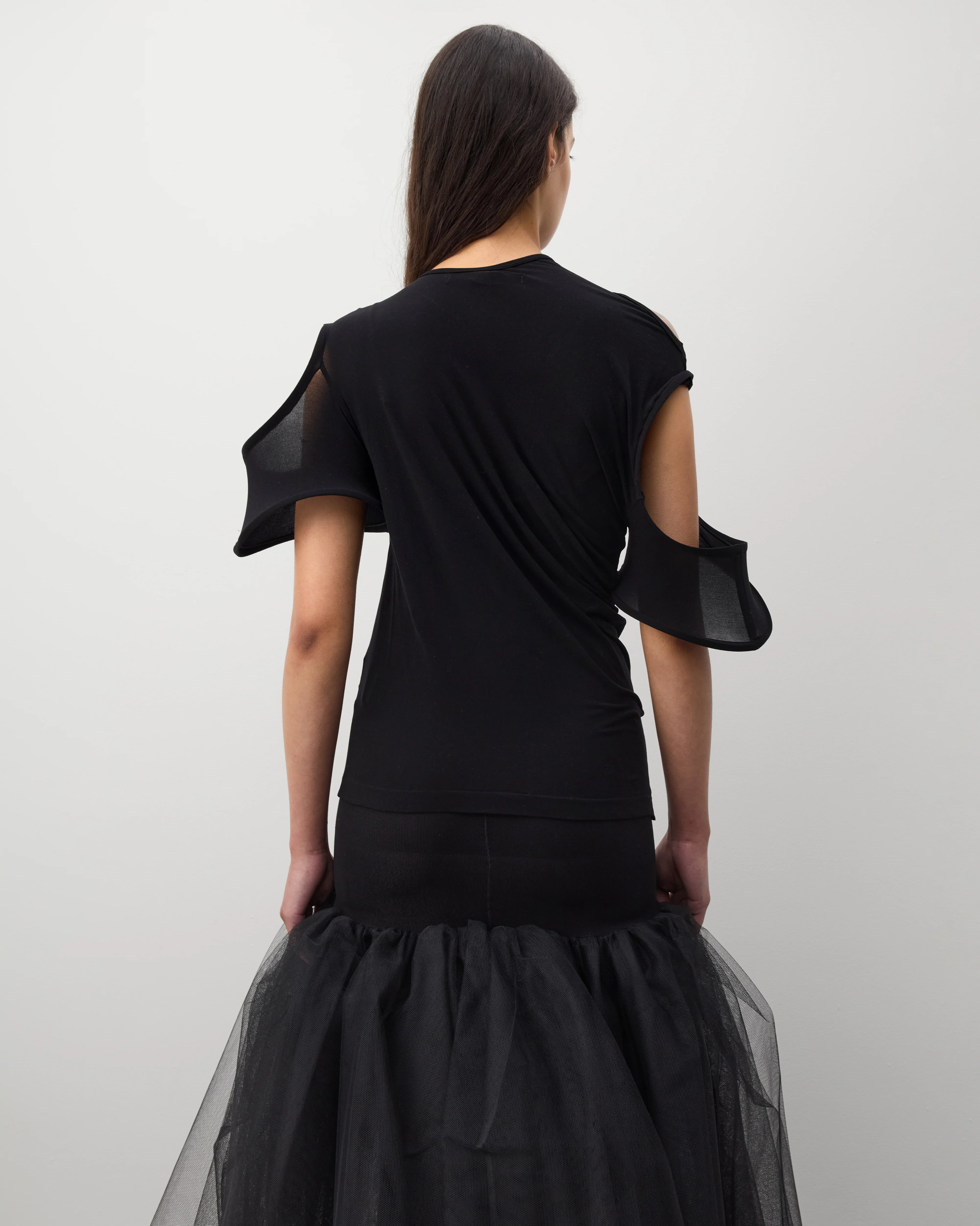 Junya Watanabe - Women's Cut Out Top - (Black) - Image 5