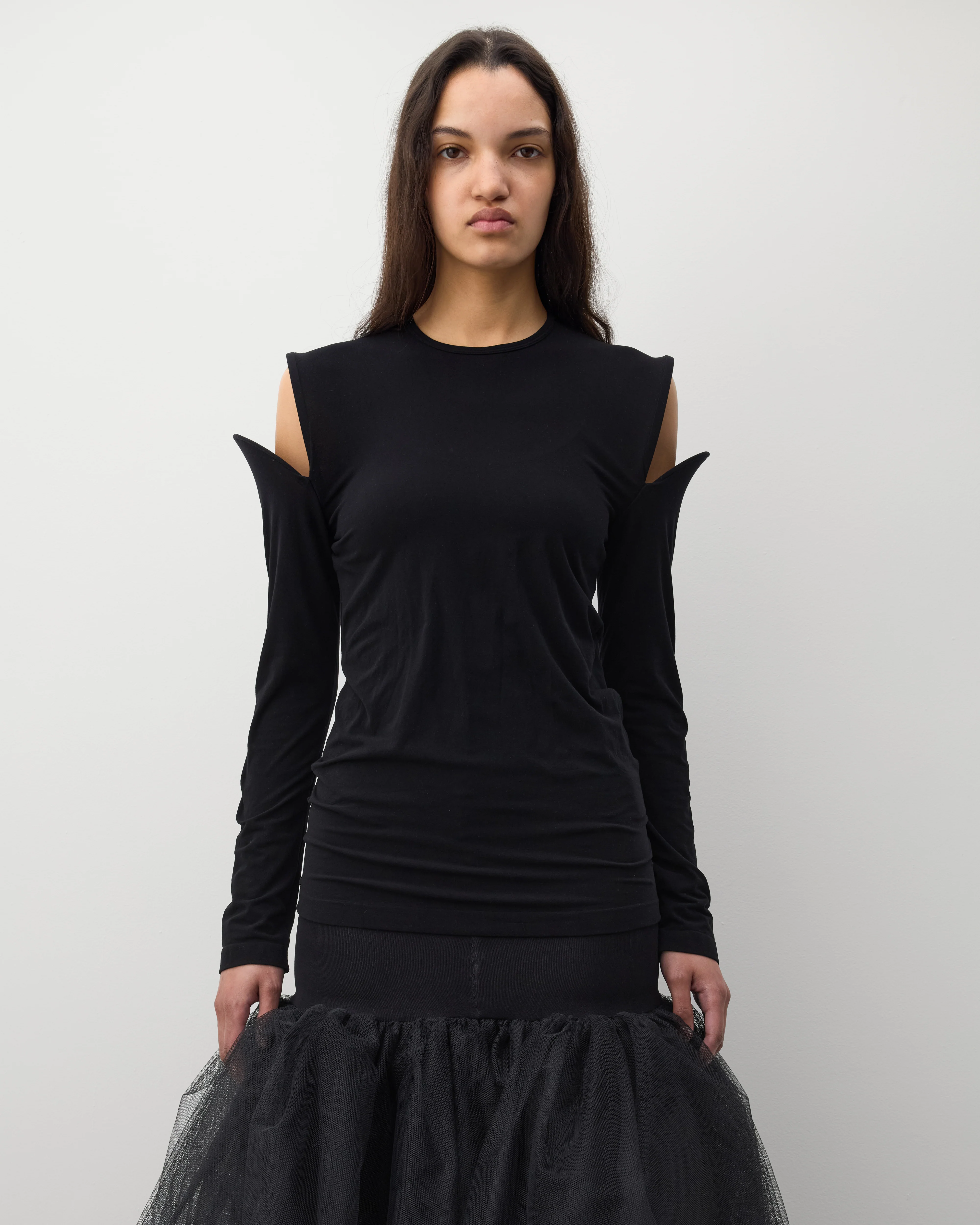 Junya Watanabe - Women's Point Shoulder Top - (Black) - Image 3