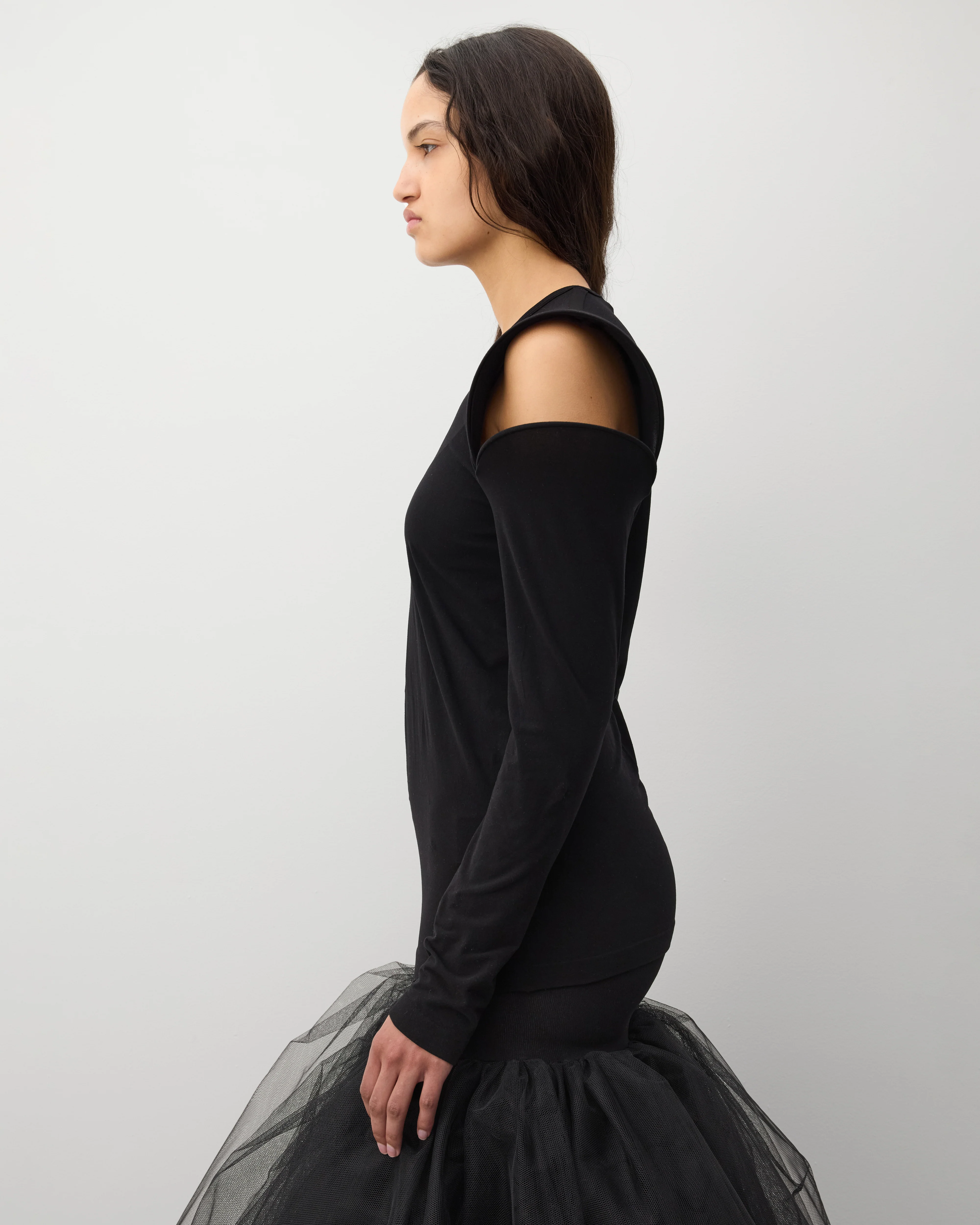 Junya Watanabe - Women's Point Shoulder Top - (Black) - Image 4